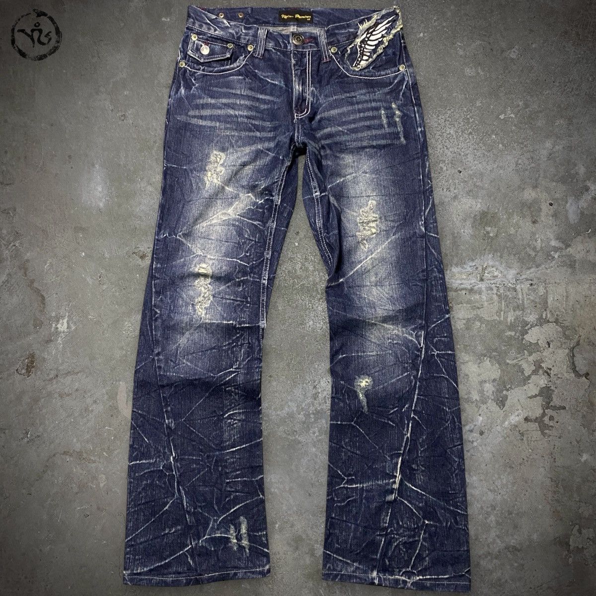 Other Nylaus Freedom Wings Spiral Cut Jeans Size US 32 / EU 48 - 1 Thumbnail