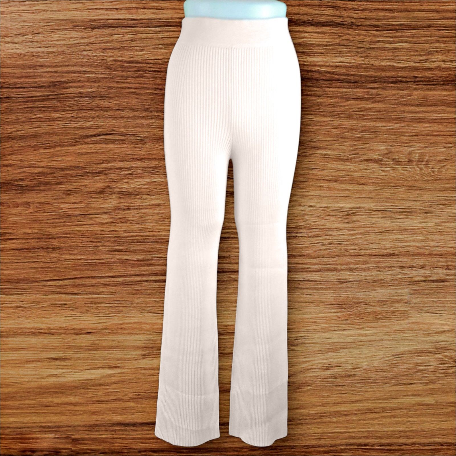 Jonathan Simkhai Jonathan Simkhai Blaise Straight Leg Chantilly Ribbed Pant Size 25" / US 0 / IT 36 - 2 Thumbnail