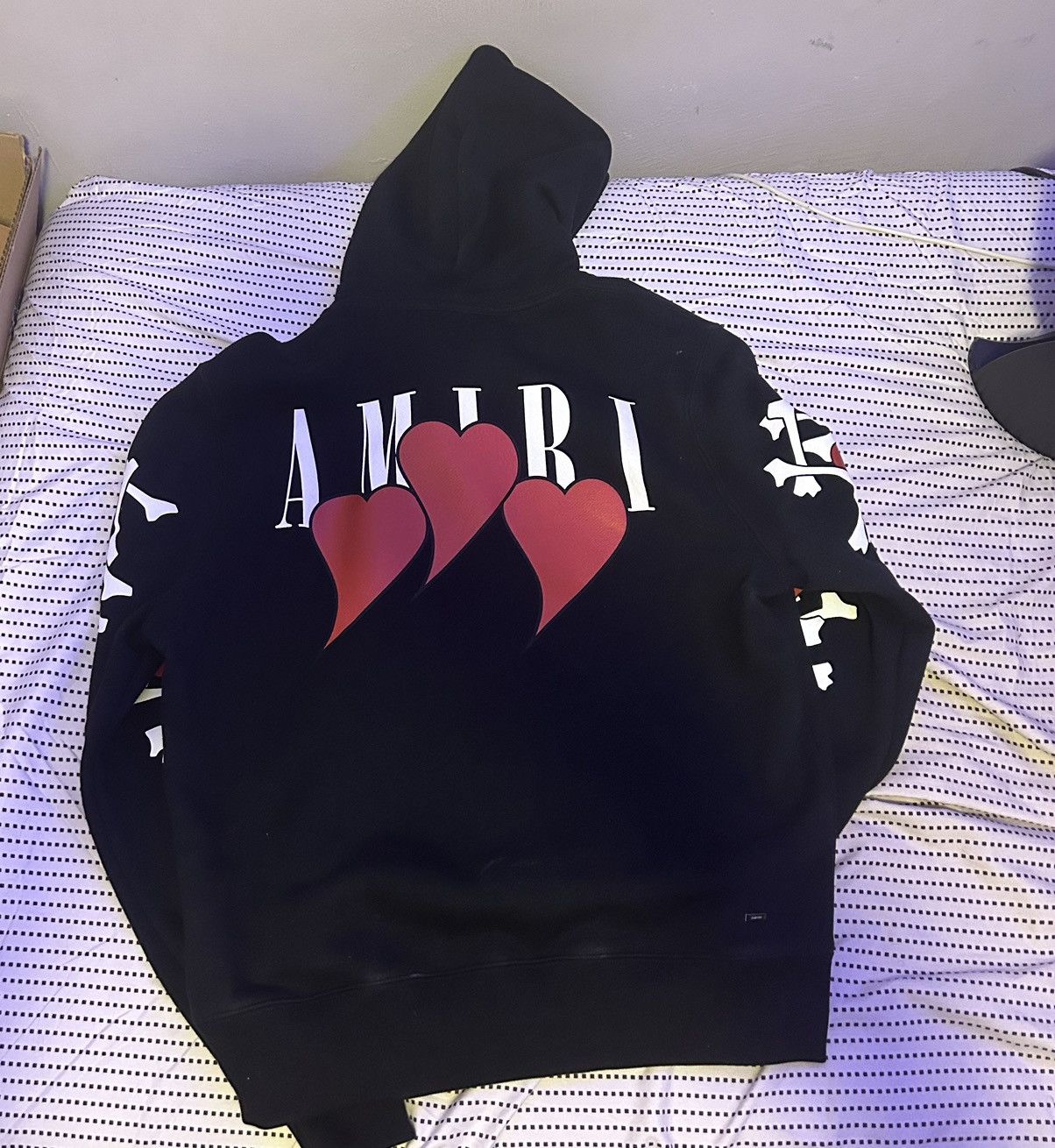 Amiri AMIRI 3 Hearts Bones Hoodie Size US S / EU 44-46 / 1 - 2 Thumbnail