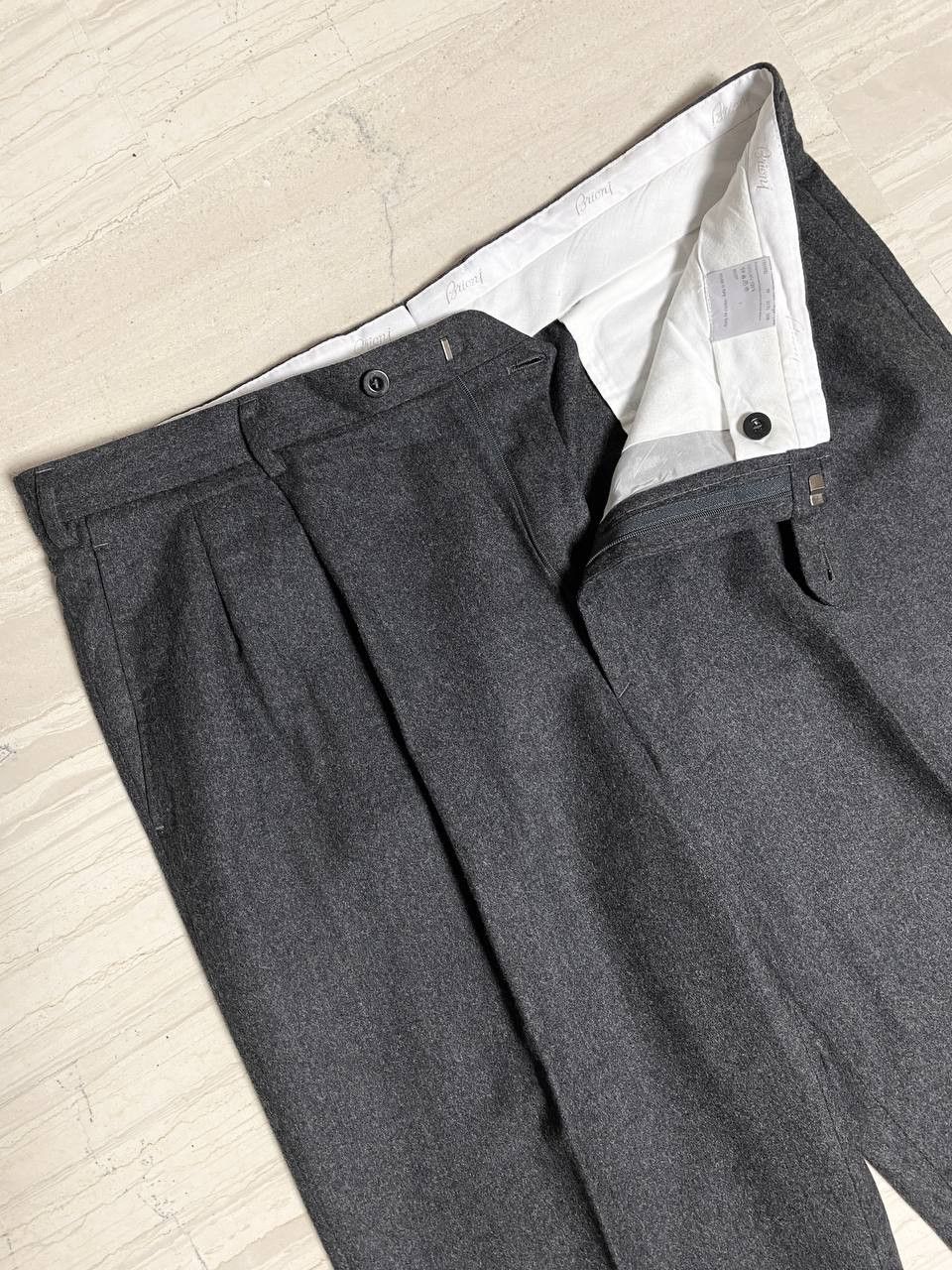 Brioni Brioni Logo Classic Casual Wool Dress Suit Pants Trousers Size US 38 / EU 54 - 6 Thumbnail