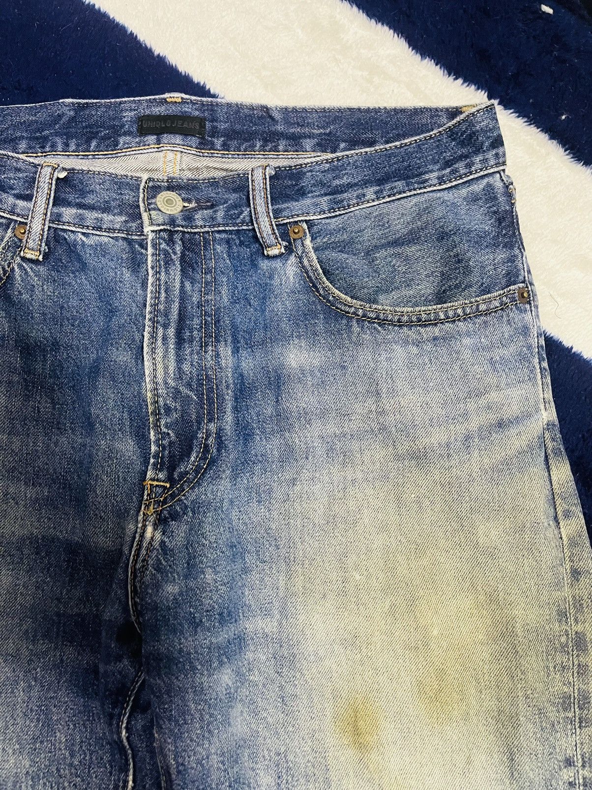 Japanese Brand × Uniqlo Uniqlo Distressed Jeans (15) Size US 34 / EU 50 - 10 Thumbnail