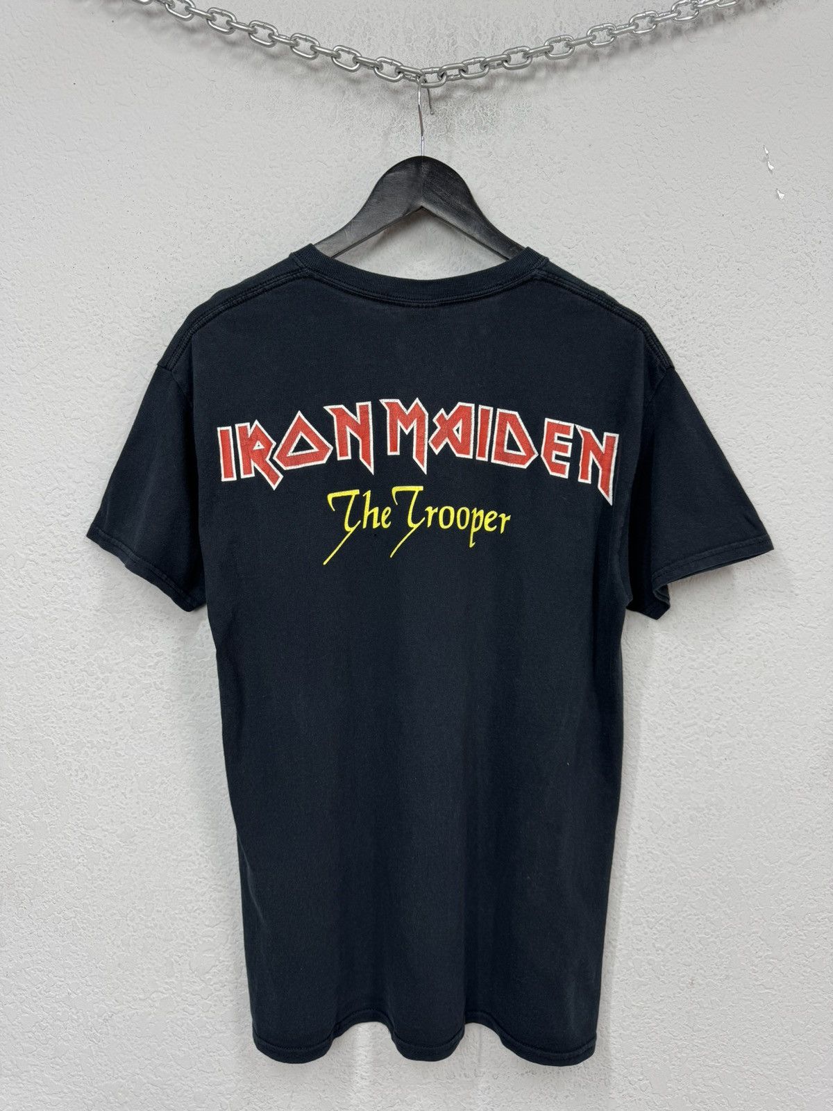 Gildan Vintage Iron Maiden T-Shirt Black 90s Band Tee Rock Size US M / EU 48-50 / 2 - 7 Thumbnail