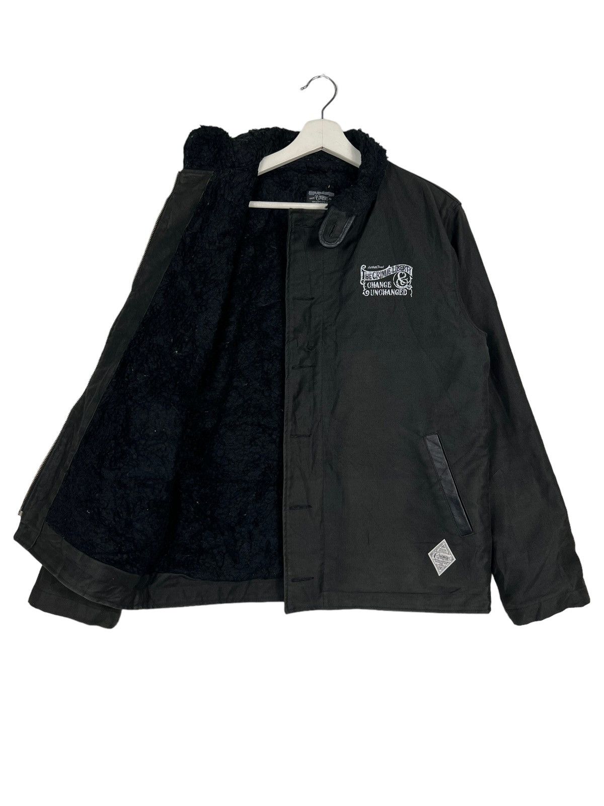 Japanese Brand THE CRIMIE LIBERTY RIDER MOTO N1 DECK JACKET MADE IN JAPAN Size US L / EU 52-54 / 3 - 11 Thumbnail
