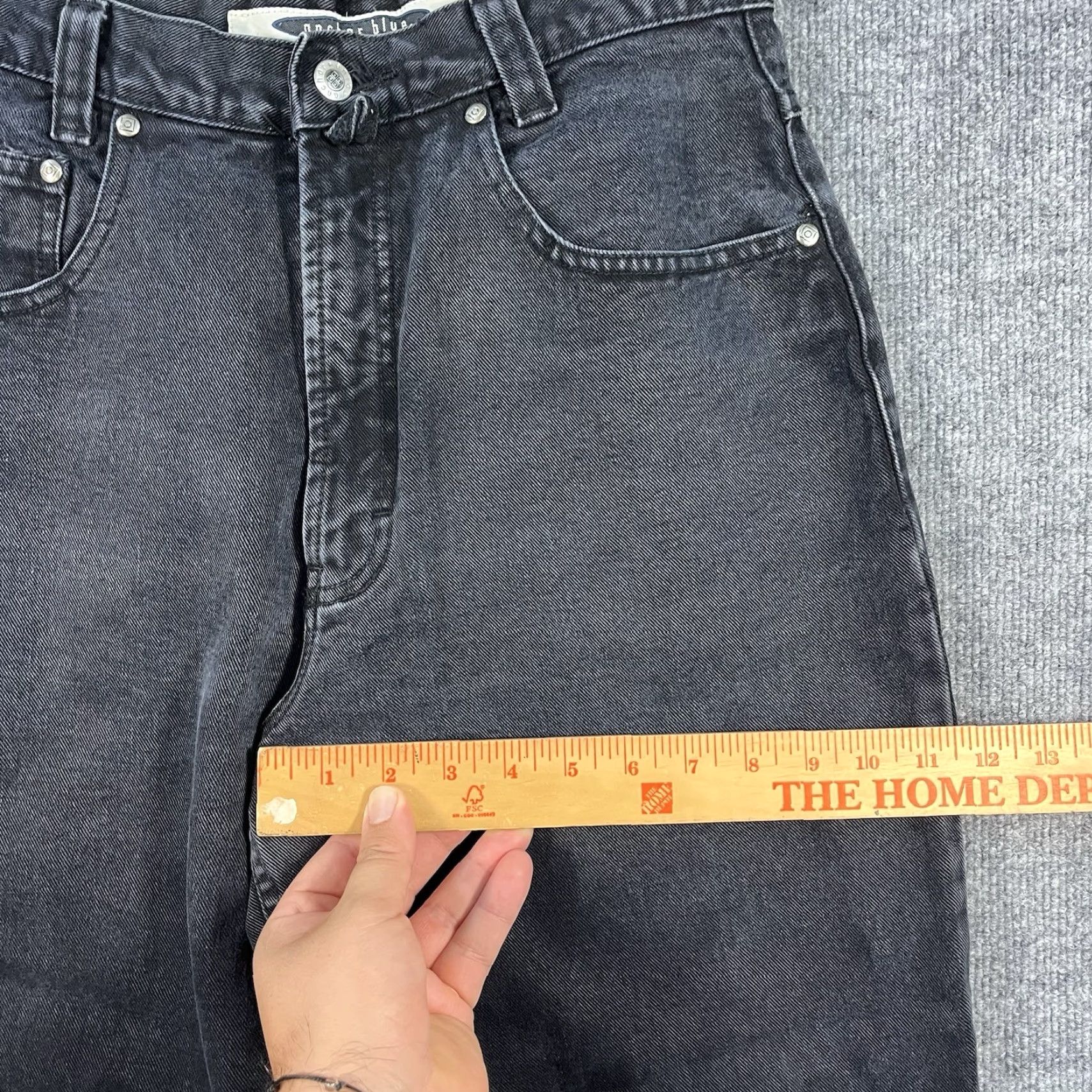 Anchor Blue VINTAGE 90s ANCHOR BLUE Baggy Jeans Women’s Sz 11 Dark Denim 28x30 Relaxed 5-Pocket Size 32" / US 10 / IT 46 - 6 Thumbnail