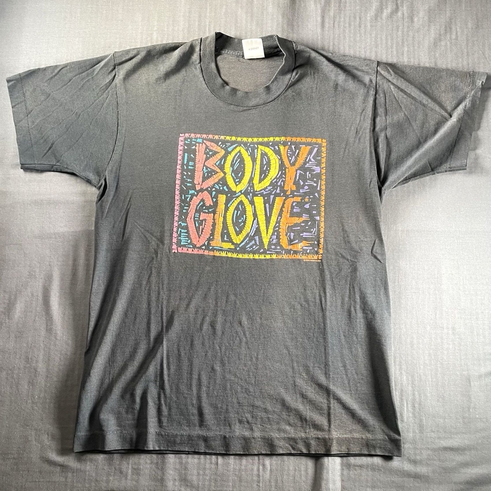 Disney VINTAGE Body Glove Shirt Mens L Black 90s Disney Cotton Crew Neck Short Sleeve 3D Textured Size US L / EU 52-54 / 3 - 6 Thumbnail