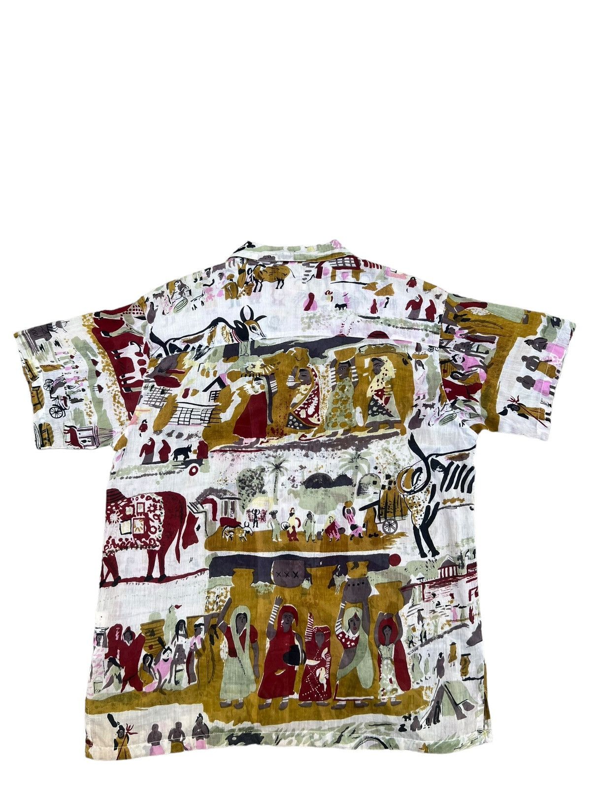 Vintage Vintage Oil Tycoon Japan Ethnic Tribe Art Hawaiian Shirt Size US L / EU 52-54 / 3 - 2 Thumbnail