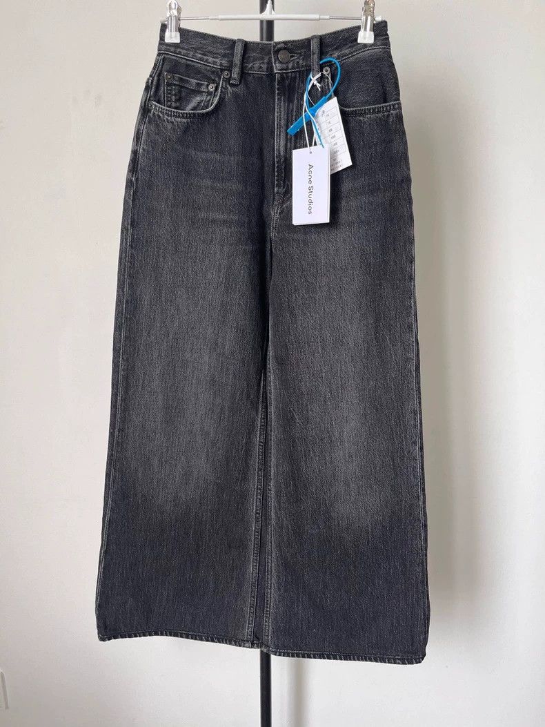 Acne Studios Acne Studios SS22 Wide-Leg Denim Jeans - dmc Size US 26 / EU 42 - 1 Thumbnail