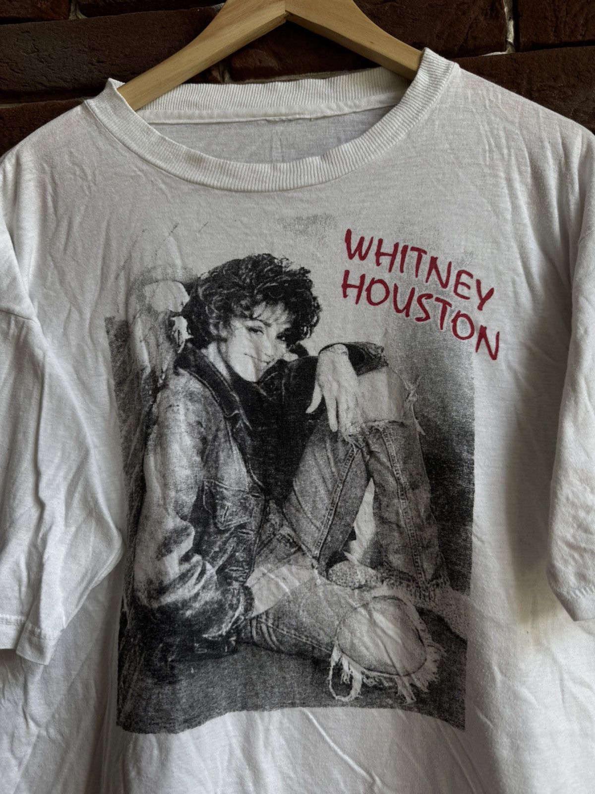 Band Tees × Rap Tees × Vintage Whitney Houston Vintage 90s Rap Band Tee Rare Print Love Size US L / EU 52-54 / 3 - 3 Thumbnail