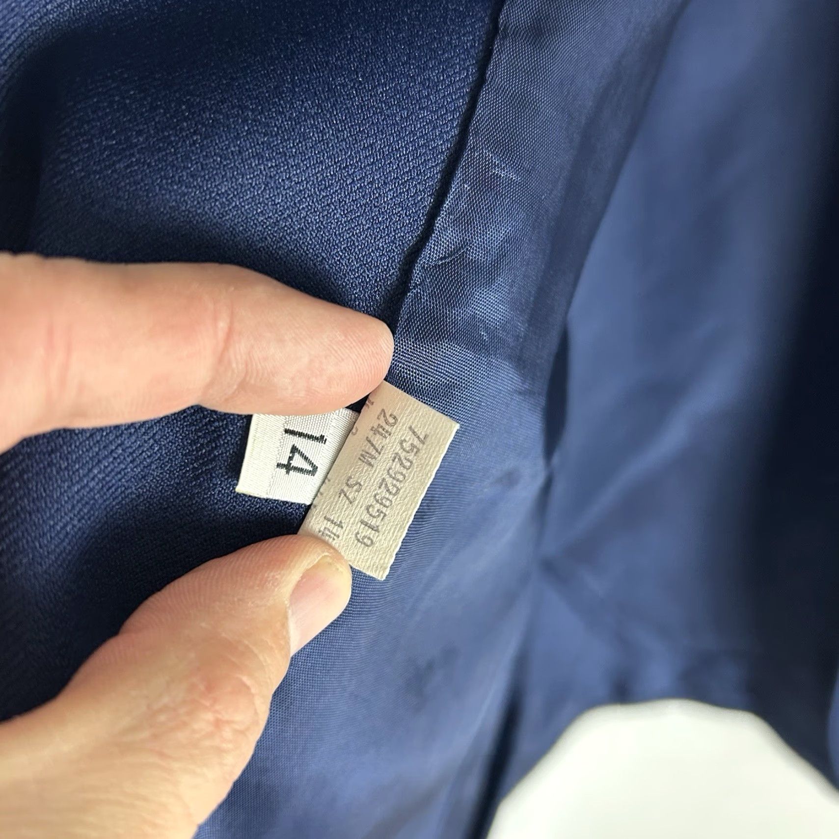 Levi's VINTAGE Levi's Blue Blazer Skirt Suit Set Size 14 80s 90s Power Suit Retro Women Size 36" / US 14 / IT 50 - 5 Thumbnail