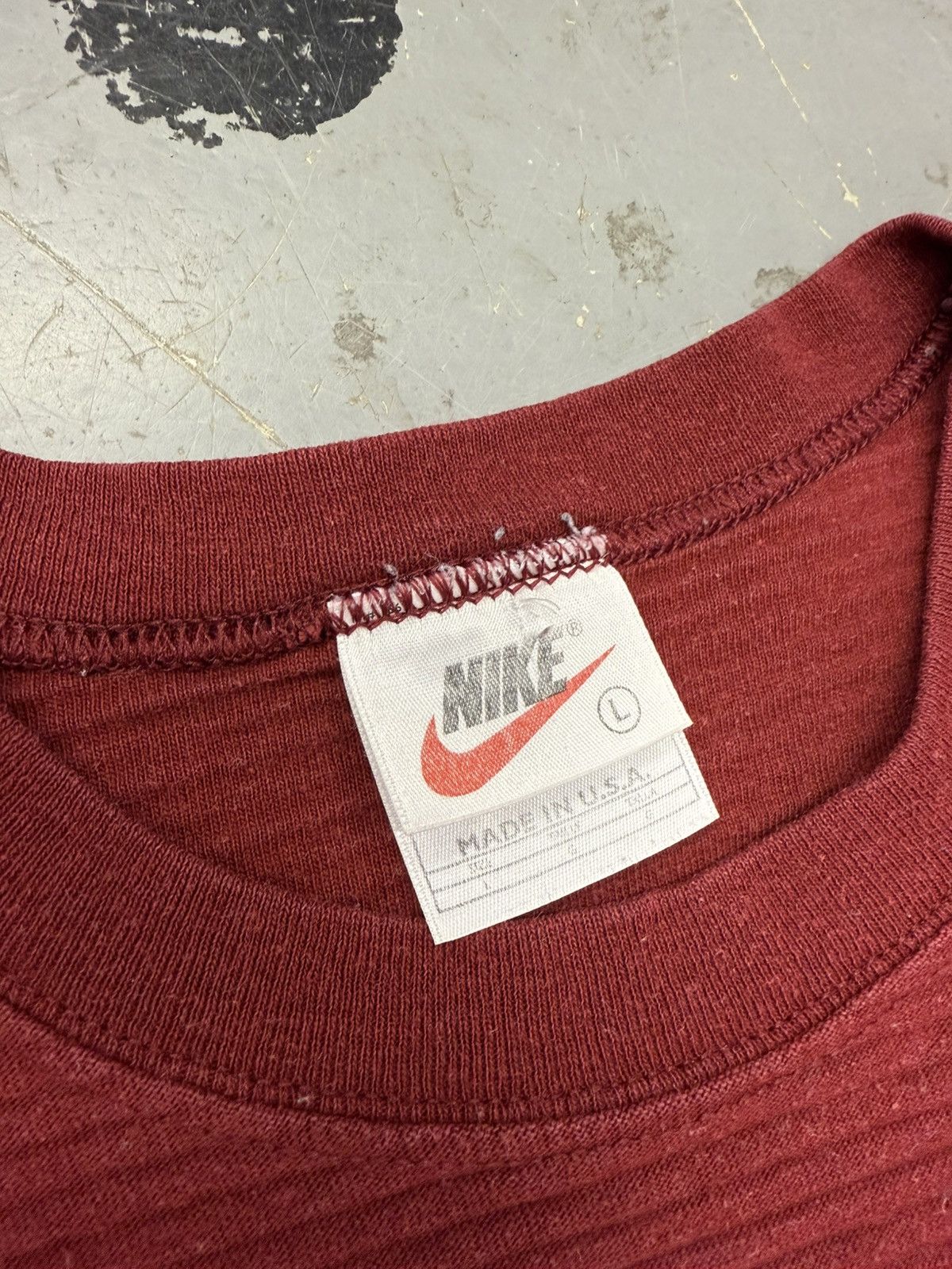 Nike × Vintage VINTAGE NIKE CENTRAL LOGO T-SHIRT 80s 90s Size US L / EU 52-54 / 3 - 3 Thumbnail