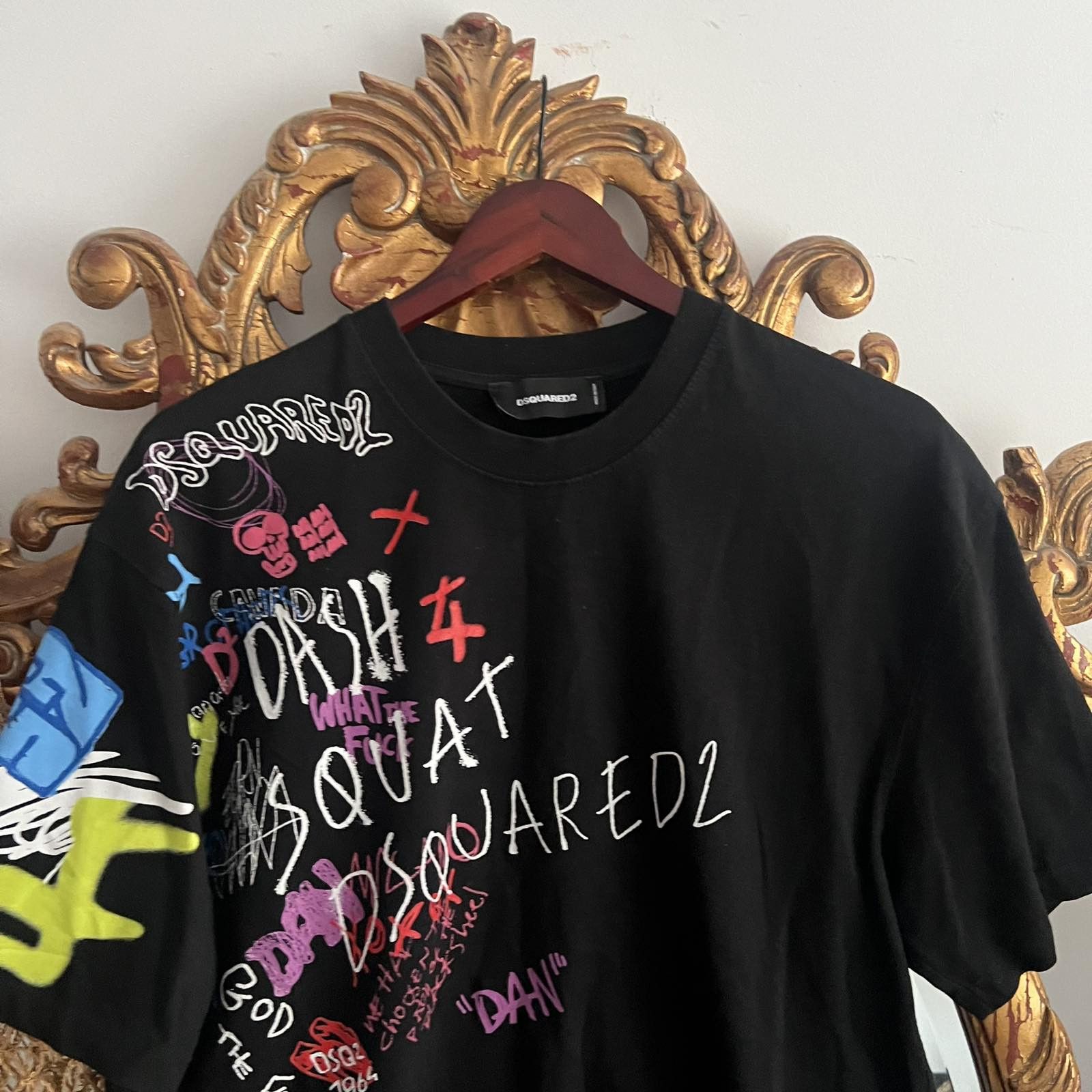 Dsquared2 Rare Dsquared2 Black T-shirt Sz M Size US M / EU 48-50 / 2 - 3 Thumbnail