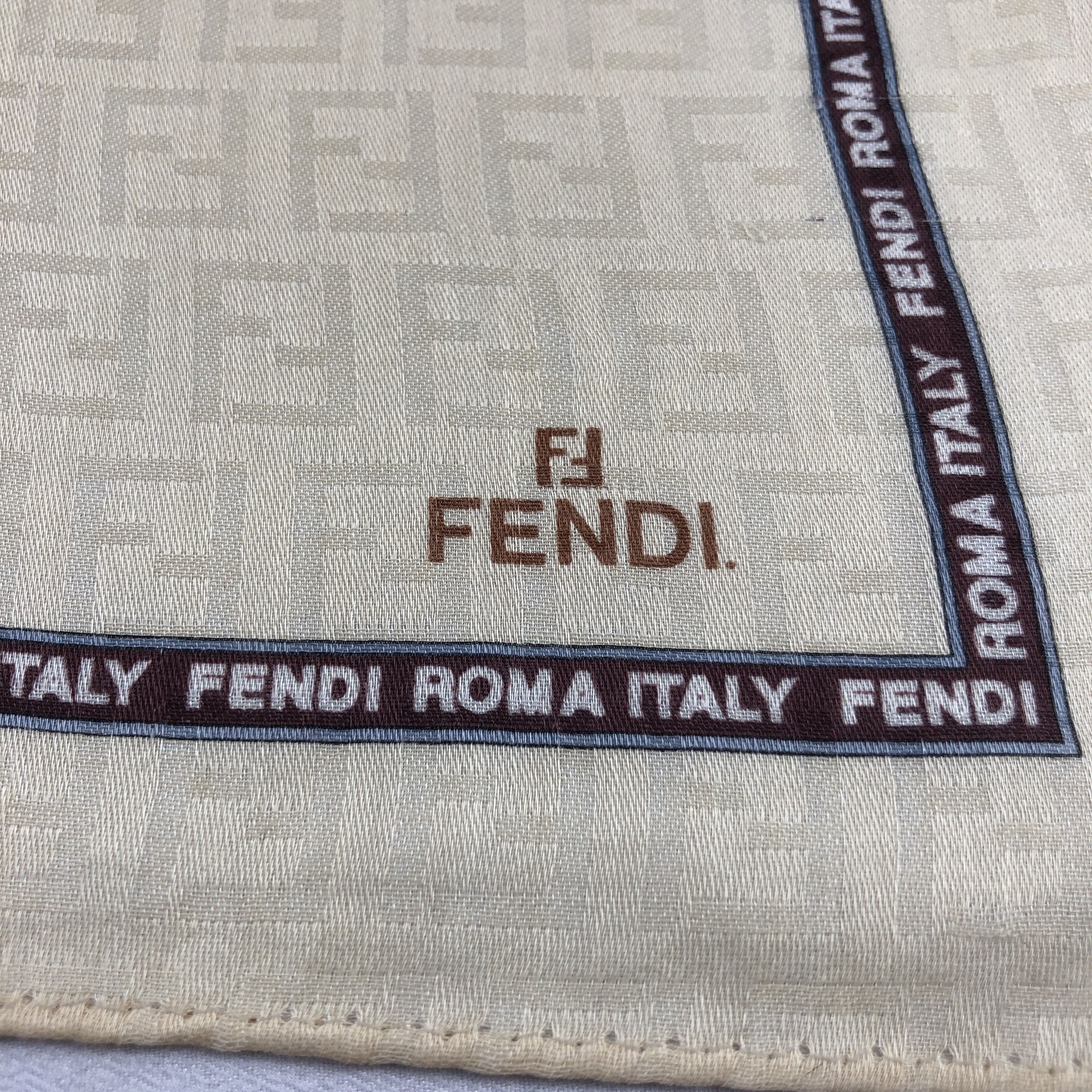 Japanese Brand Fendi Handkerchief Neckerchief Bandana H3075 Size ONE SIZE - 3 Thumbnail