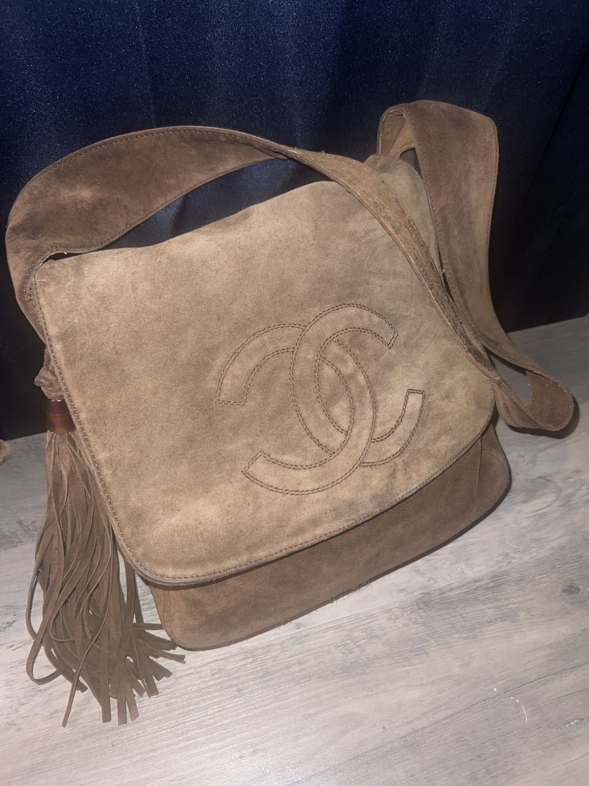 Vintage Chanel Shoulder Bag in Brown, Women's
