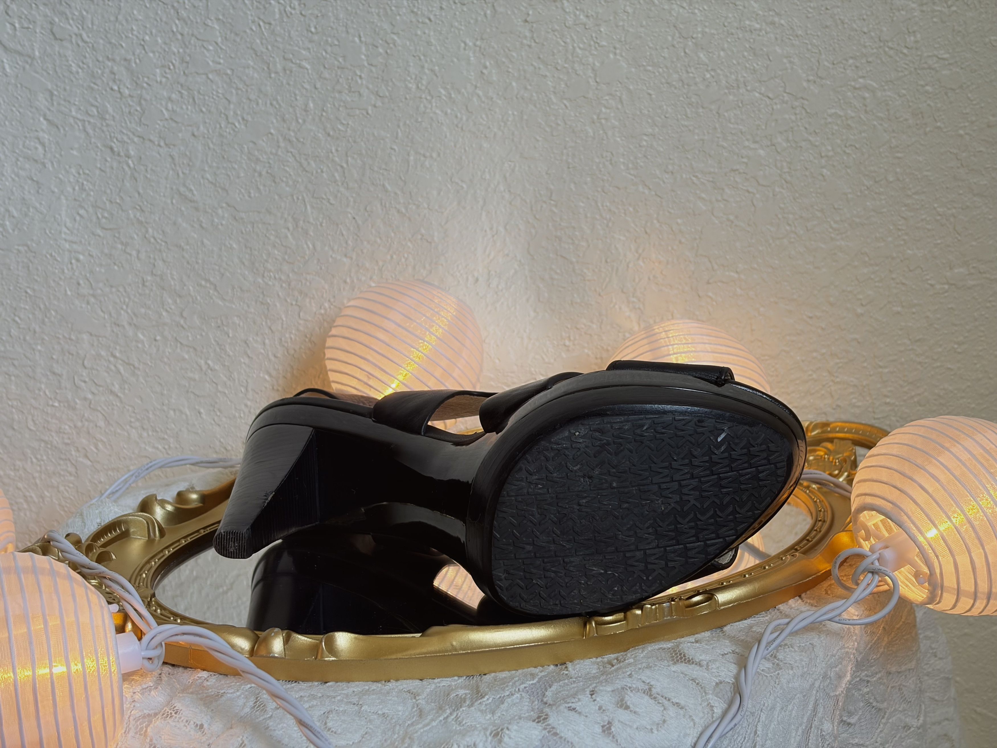 Michael Kors Michael Kors Carla Leather Platform Sandal Size US 6.5 / IT 36.5 - 5 Thumbnail