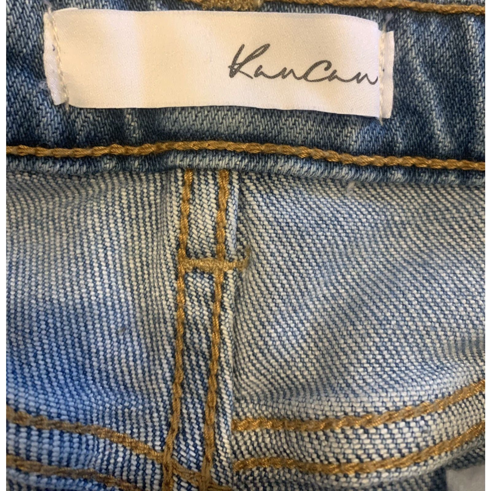 Vintage KANCAN ESTILO DENIM Light Wash Mom Jeans WOMENS SIZE 7/27 Jeans Denim Skinny Cotton Blend DENIM China Girls/Women? Size 27" / US 4 / IT 40 - 4 Thumbnail