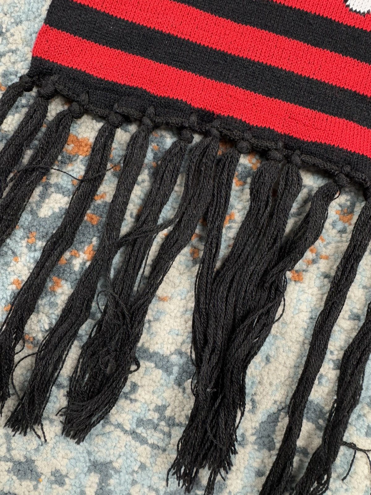 Japanese Brand × Vintage Vintage y2k striped skulls scarf Vivienne Westwood style Size ONE SIZE - 6 Thumbnail