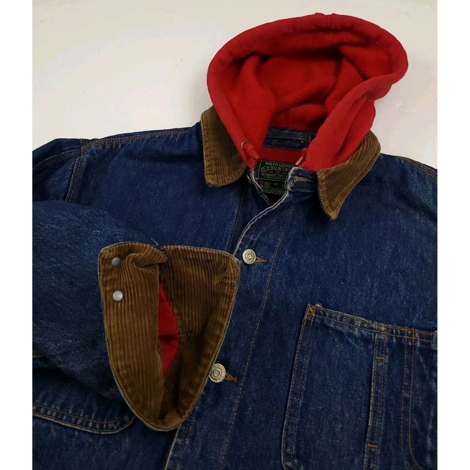 Polo Ralph Lauren New Title: Polo Ralph Lauren Vintage Cotton Jacket Women Size M Blue Size M / US 6-8 / IT 42-44 - 2 Thumbnail