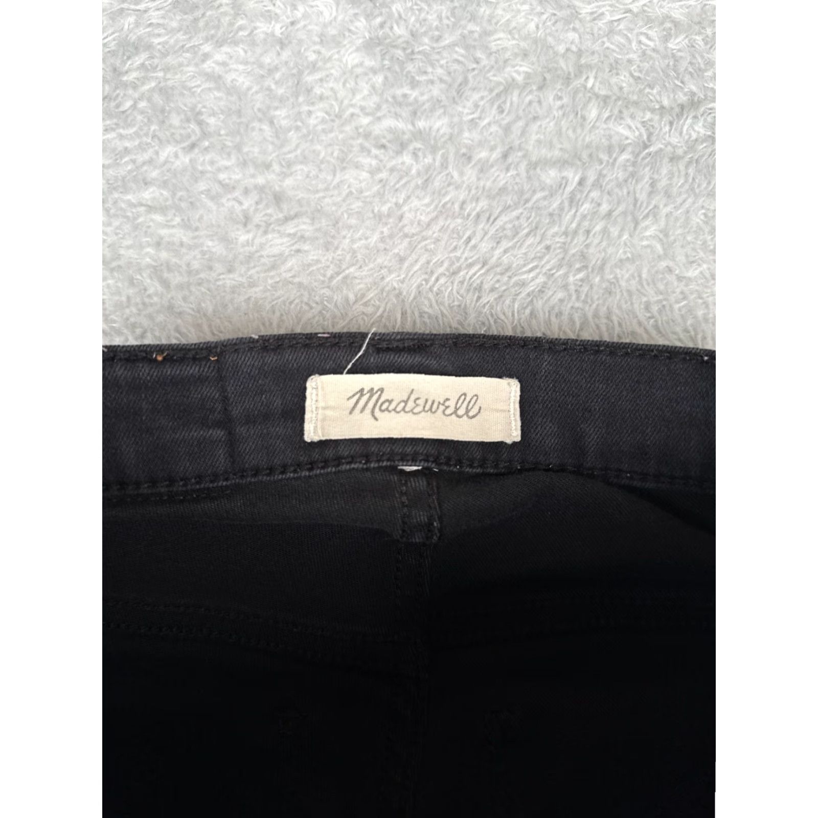 Madewell Madewell Jeans Women 23 Black Denim 9" High Rise Skinny Cotton Modal 22x26 Jeans Womens Black 90s Theme Size 40" / US 18 - 6 Thumbnail