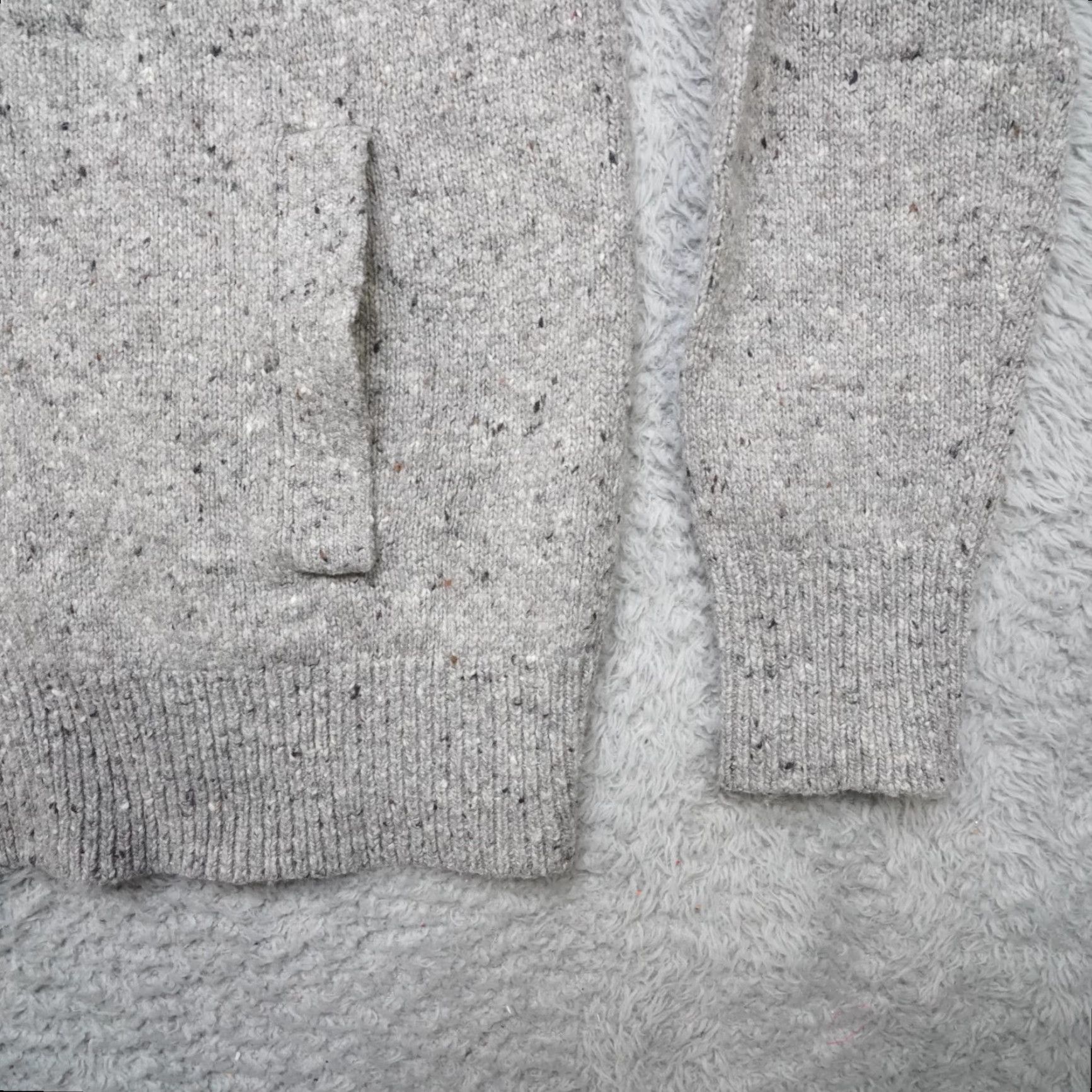 Banana Republic Banana Republic Jacket Mens M Gray Nordic Print Wool Blend Cardigan Knit Sweater Fall Winter - Mens Size US M / EU 48-50 / 2 - 7 Thumbnail