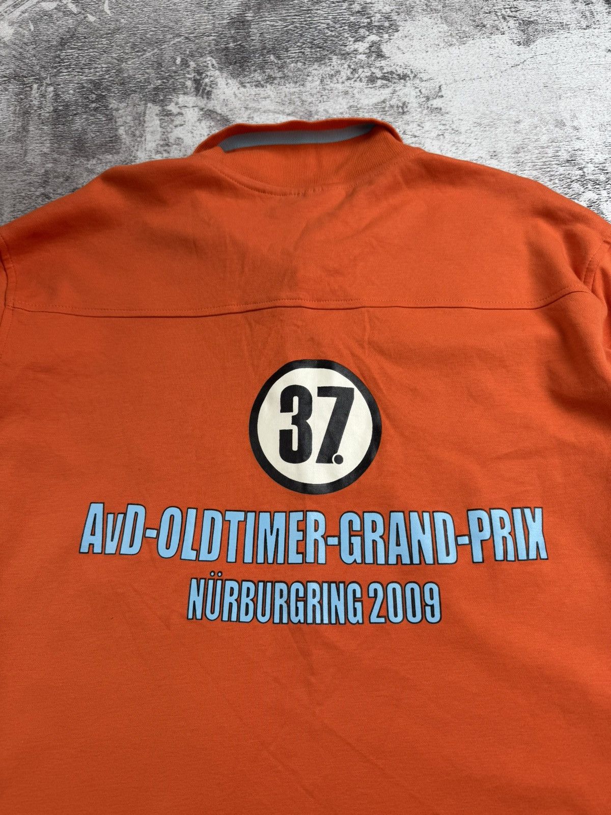 Vintage AVD Porsche Jaguar Maserati 2009 XL Grand Prix Racing T Shirt Long Sleeve Orange Size US XL / EU 56 / 4 - 15 Thumbnail