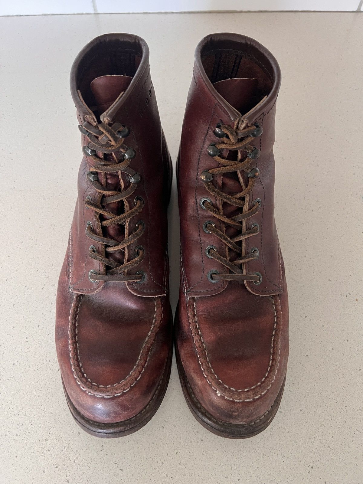 Red Wing Red Wing Classic Moc Toe Boots – Oxblood Leather – Size 10D Size US 10 / EU 43 - 1 Thumbnail