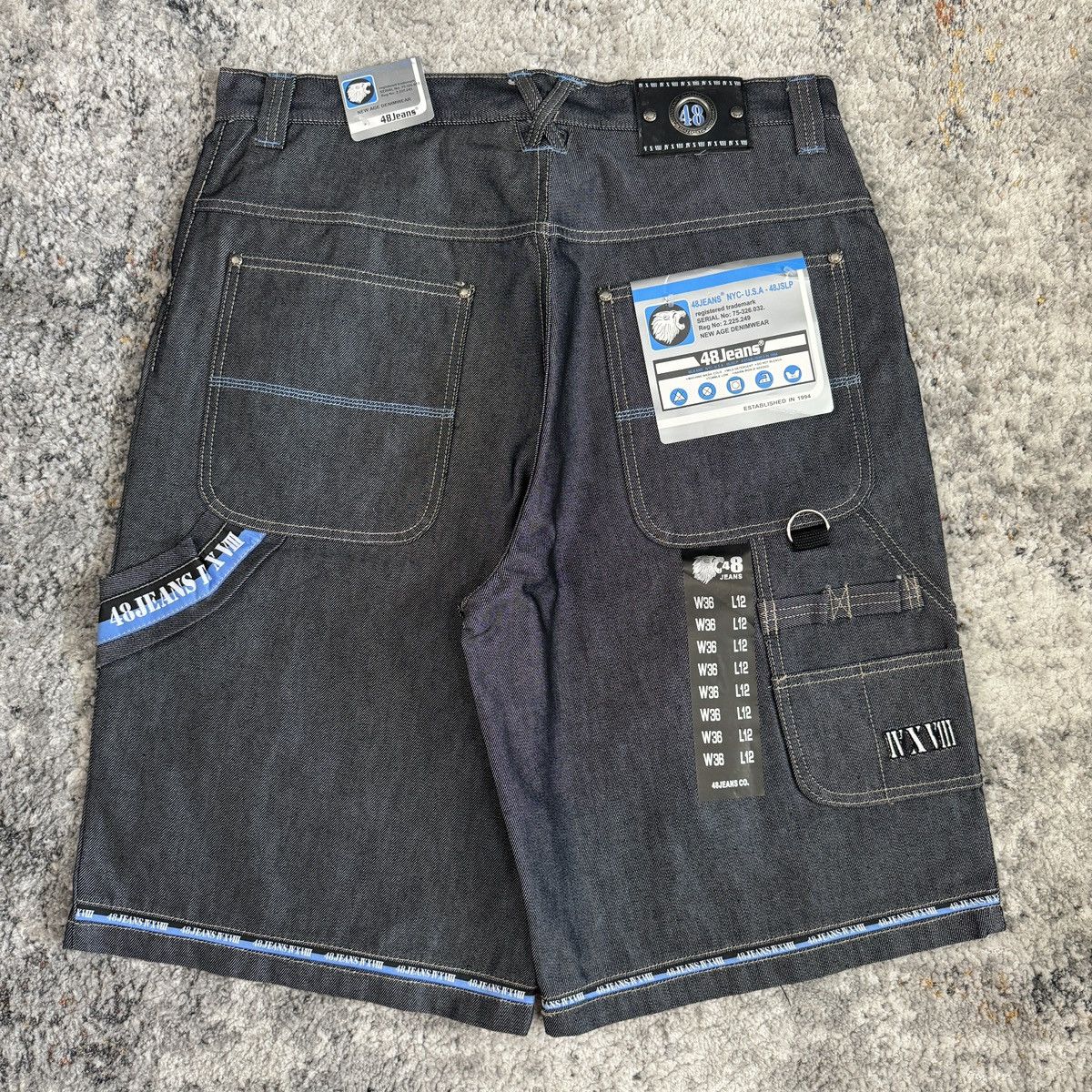 JNCO × Japanese Brand × Vintage Crazy Vintage y2k baggy wide leg cybergoth NWT shorts Size US 36 / EU 52 - 1 Thumbnail