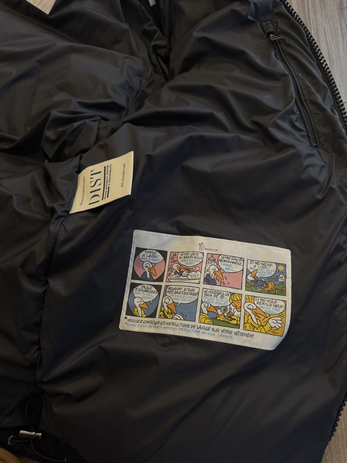 Moncler Montgenevre Hooded Wool Flannel Short Down Jacket Navy Size US XL / EU 56 / 4 - 8 Thumbnail