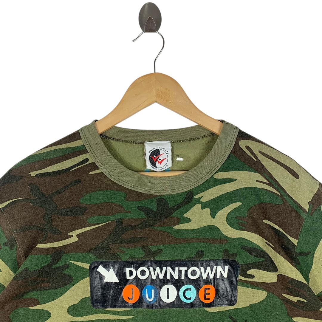 Other Vintage 90s DOWNTOWN JUICE Camouflage tee Size US L / EU 52-54 / 3 - 2 Thumbnail
