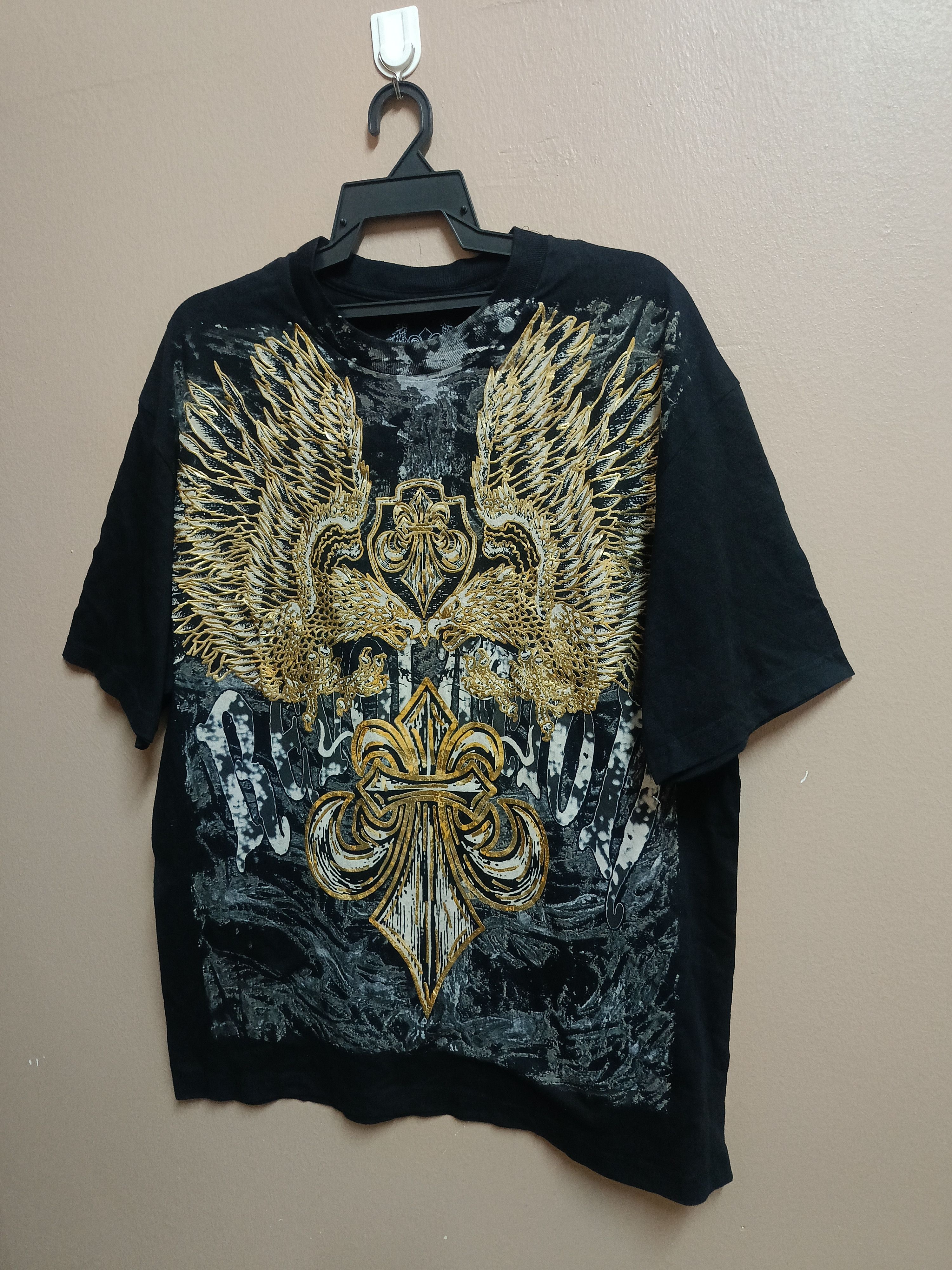 Affliction × Japanese Brand Vtg Revolution Affliction tees Size US L / EU 52-54 / 3 - 3 Thumbnail
