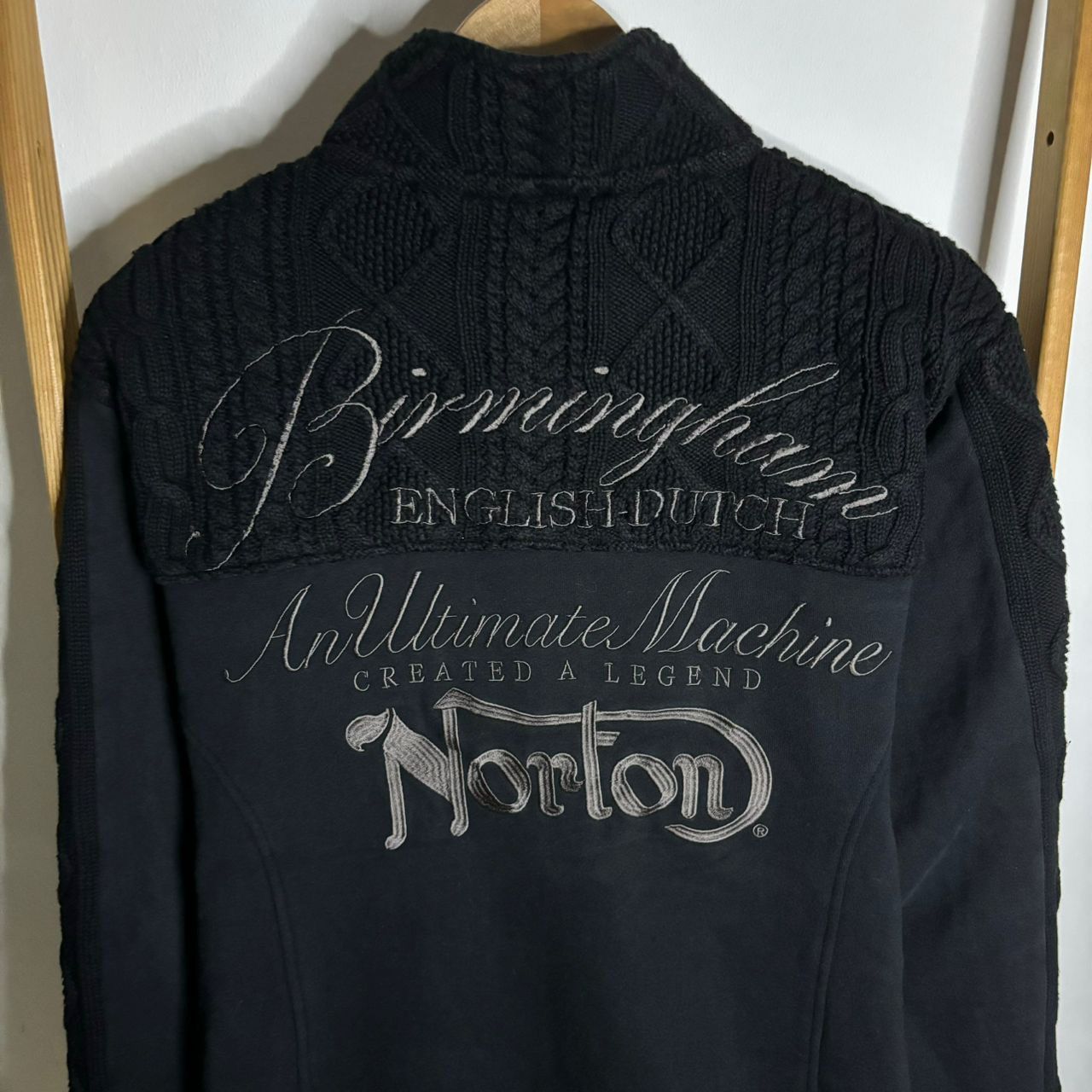 Norton × Vintage Vintage Norton Black Hoodie Size US XL / EU 56 / 4 - 5 Thumbnail