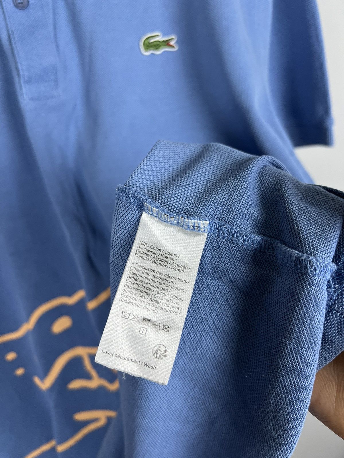 Lacoste Lacoste Big Logo print Short Sleeve Polo Shirt Size US XXL / EU 58 / 5 - 9 Thumbnail