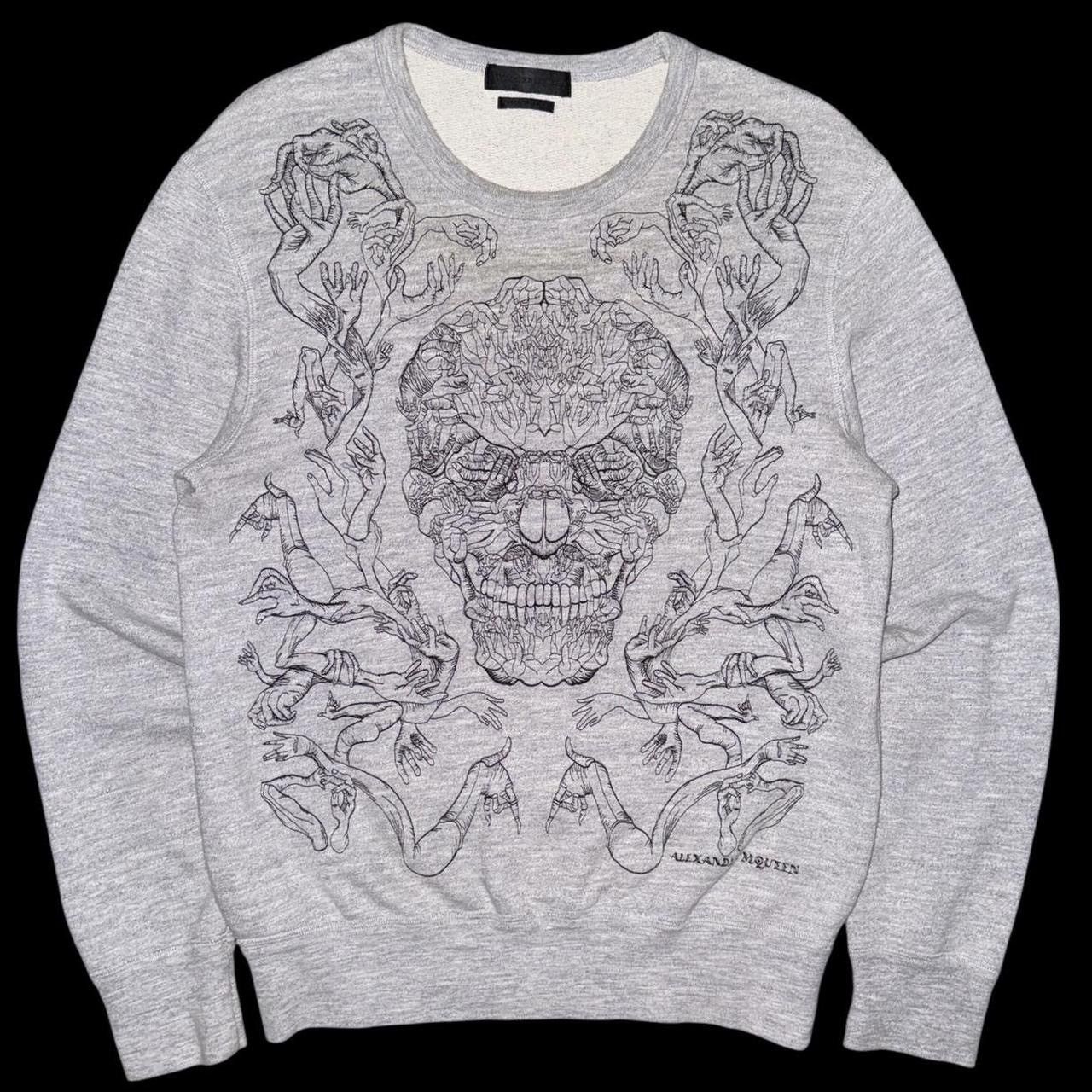 Alexander McQueen スカル刺繍トレーナー Alexander McQueen Hands And Skull Sweatshirt, $835