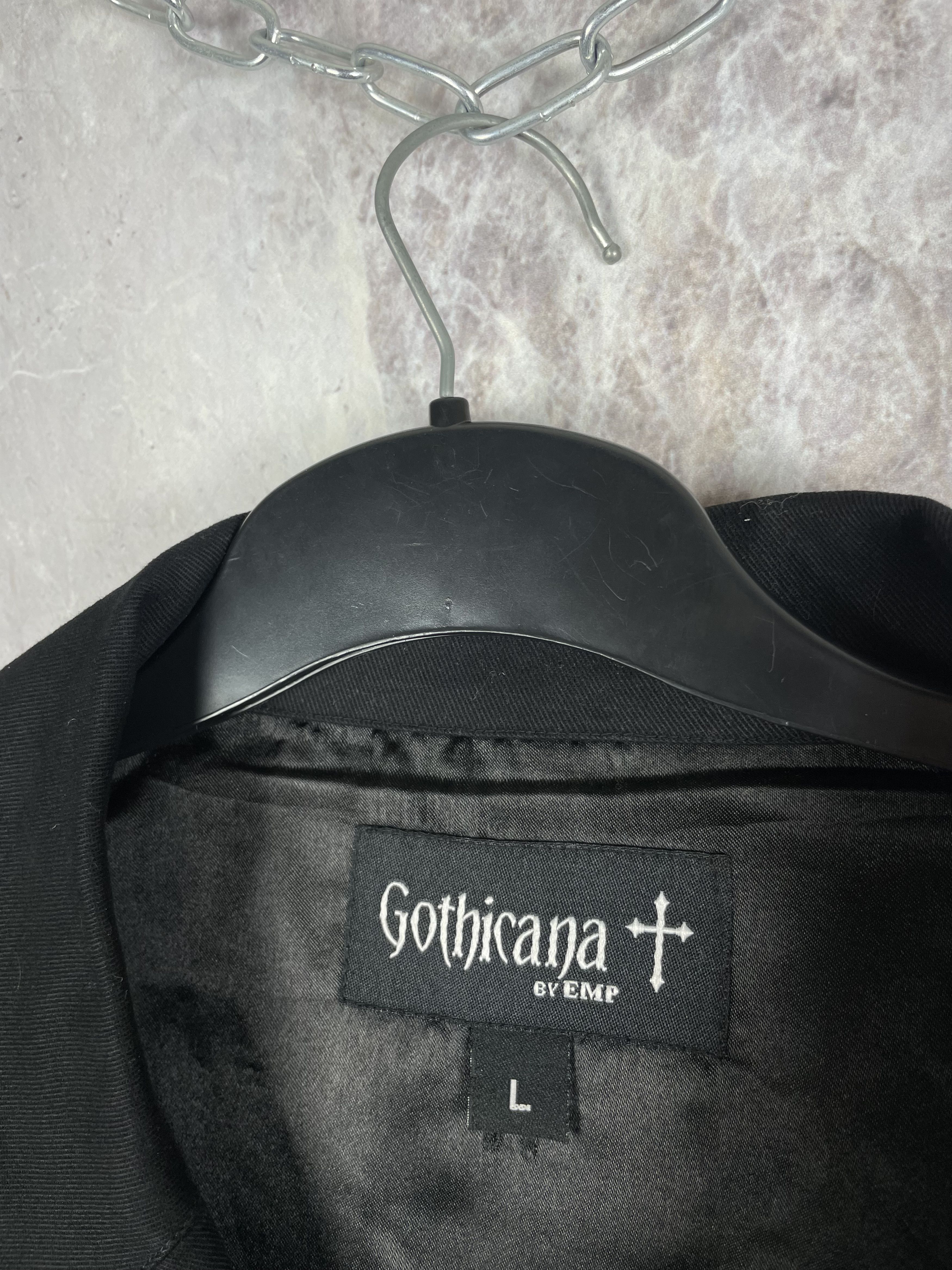 Japanese Brand Vintage Gothicana Faded Punk Sleeveless Top Designer Vest Size US L / EU 52-54 / 3 - 4 Thumbnail