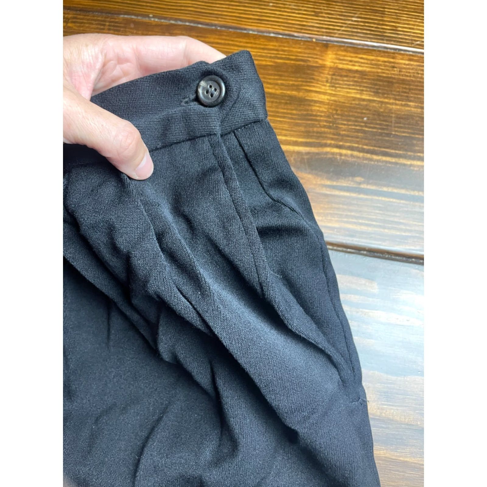 Ralph Lauren Ralph Lauren Shorts Women's 4 Black Pleated Wool Dress Shorts Wool Pleated Flat Front High Rise Casual Chino 7in Inseam Regular Mid Womens Vintage: No Size 27" / US 4 / IT 40 - 4 Thumbnail