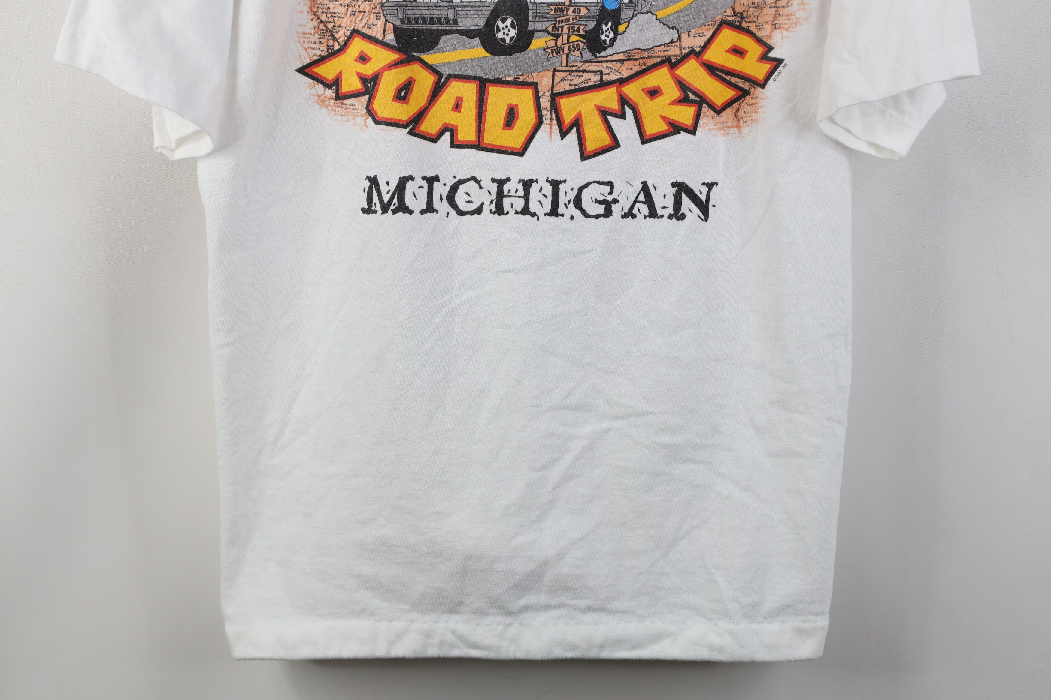 Vintage Vintage 90s Spell Road Trip Michigan Short Sleeve T-Shirt Size L / US 10 / IT 46 - 3 Thumbnail