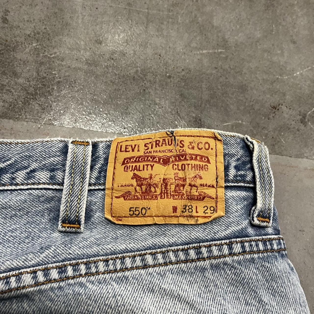 Levi's × Vintage Vintage Y2K Baggy Levis Light Wash Ripped Denim Jeans! Size US 38 / EU 54 - 8 Thumbnail