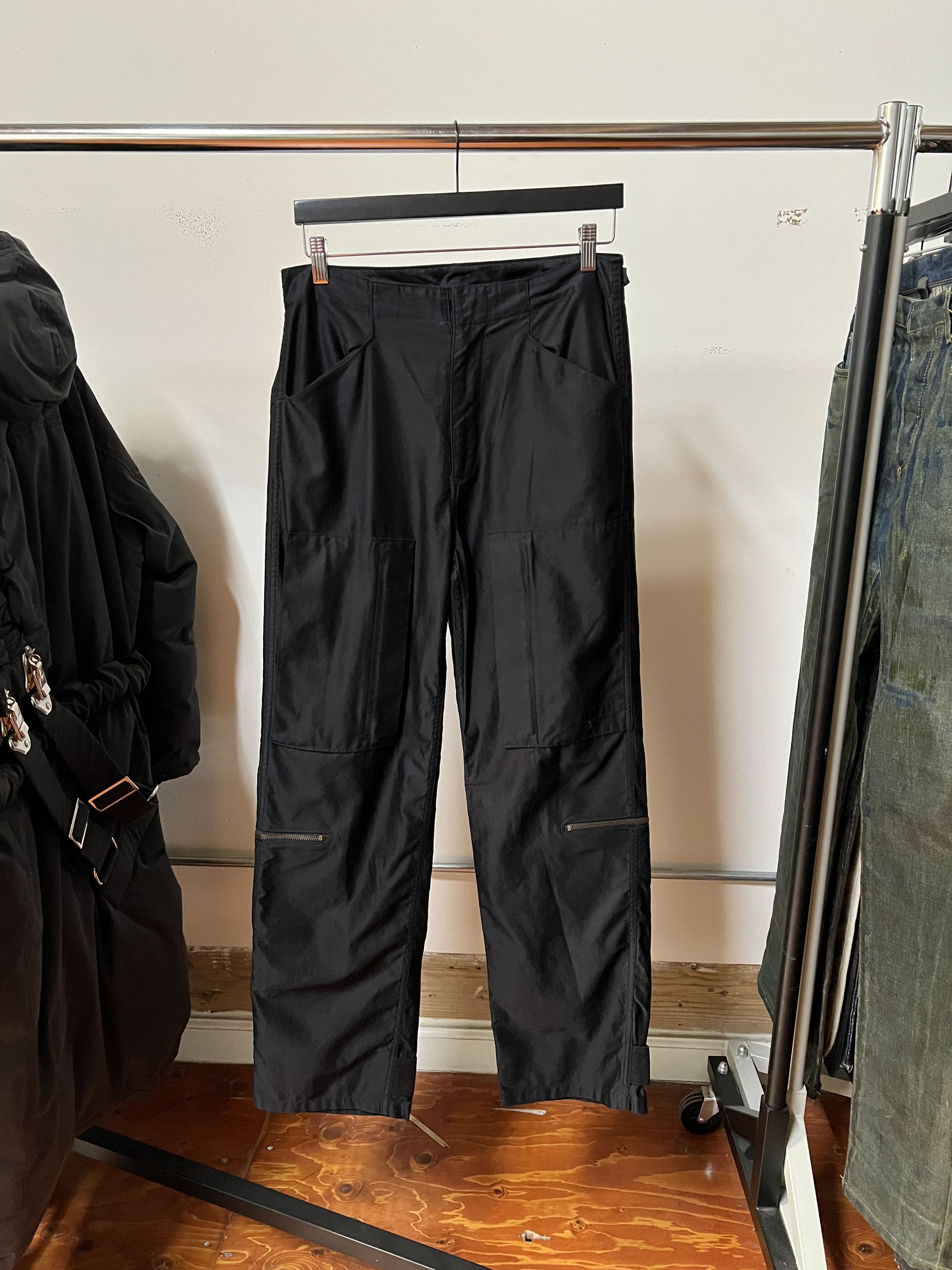 image of Hysteric Glamour Vintage Multipocket Cargo Pants in Black, Men's (Size 30)