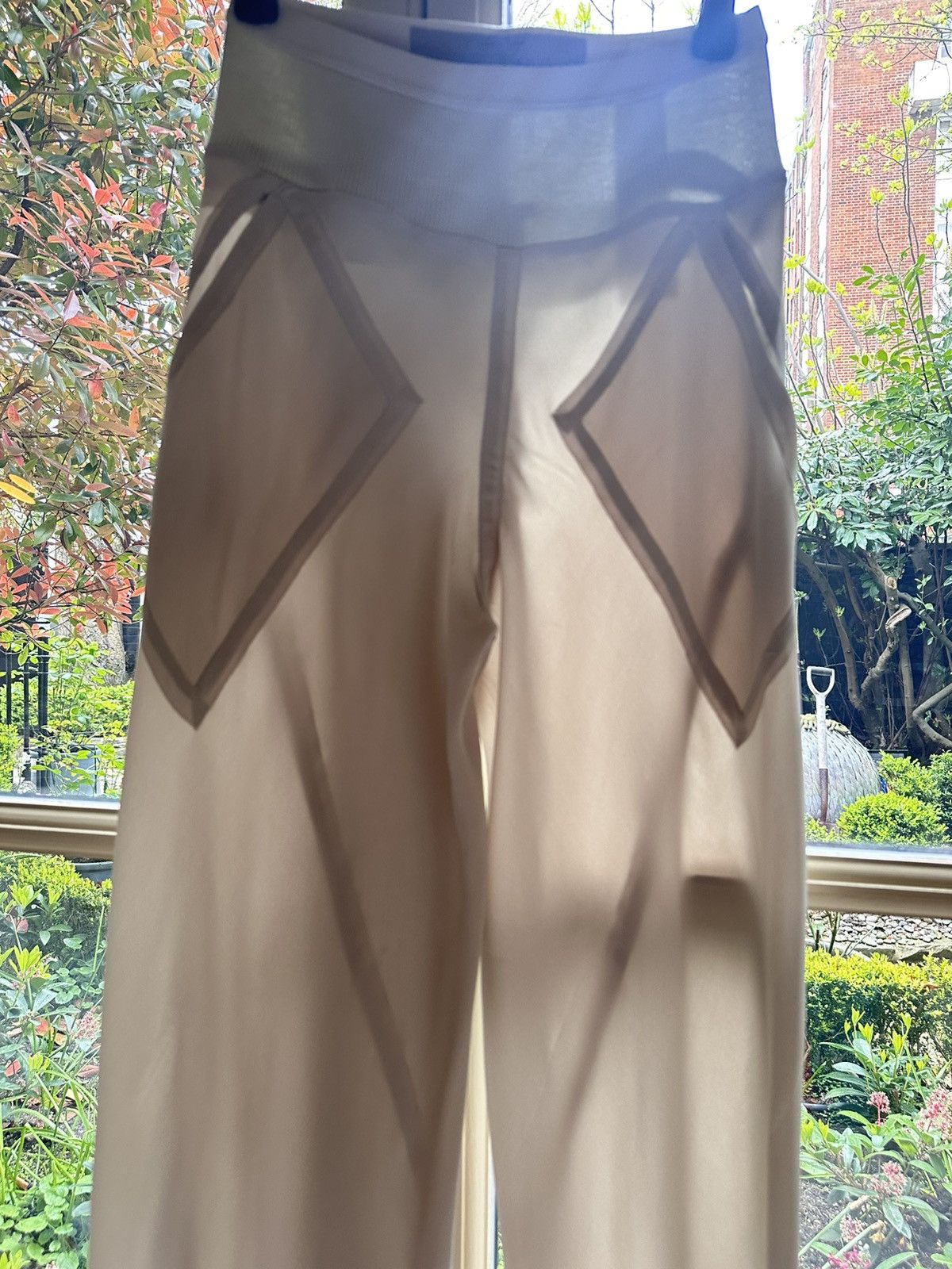 Rick Owens Rick Owens Oyster Silk Blend Wide Leg Trousers Size 28" / US 6 / IT 42 - 5 Thumbnail