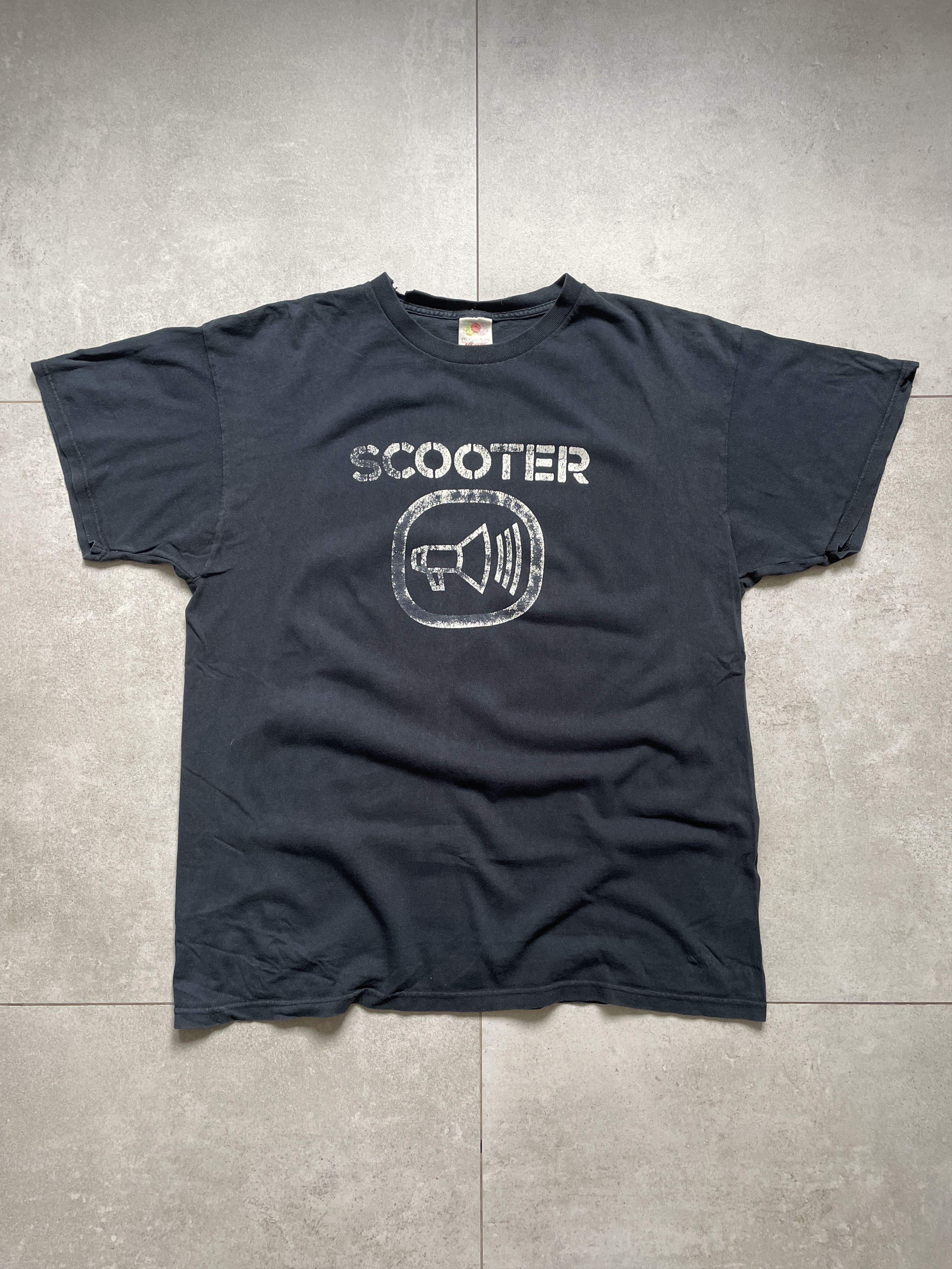 Vintage Y2K SCOOTER JUMPSTYLE HARDSTYLE BLACK DISTRESSED TEE Size US XL / EU 56 / 4 - 1 Thumbnail