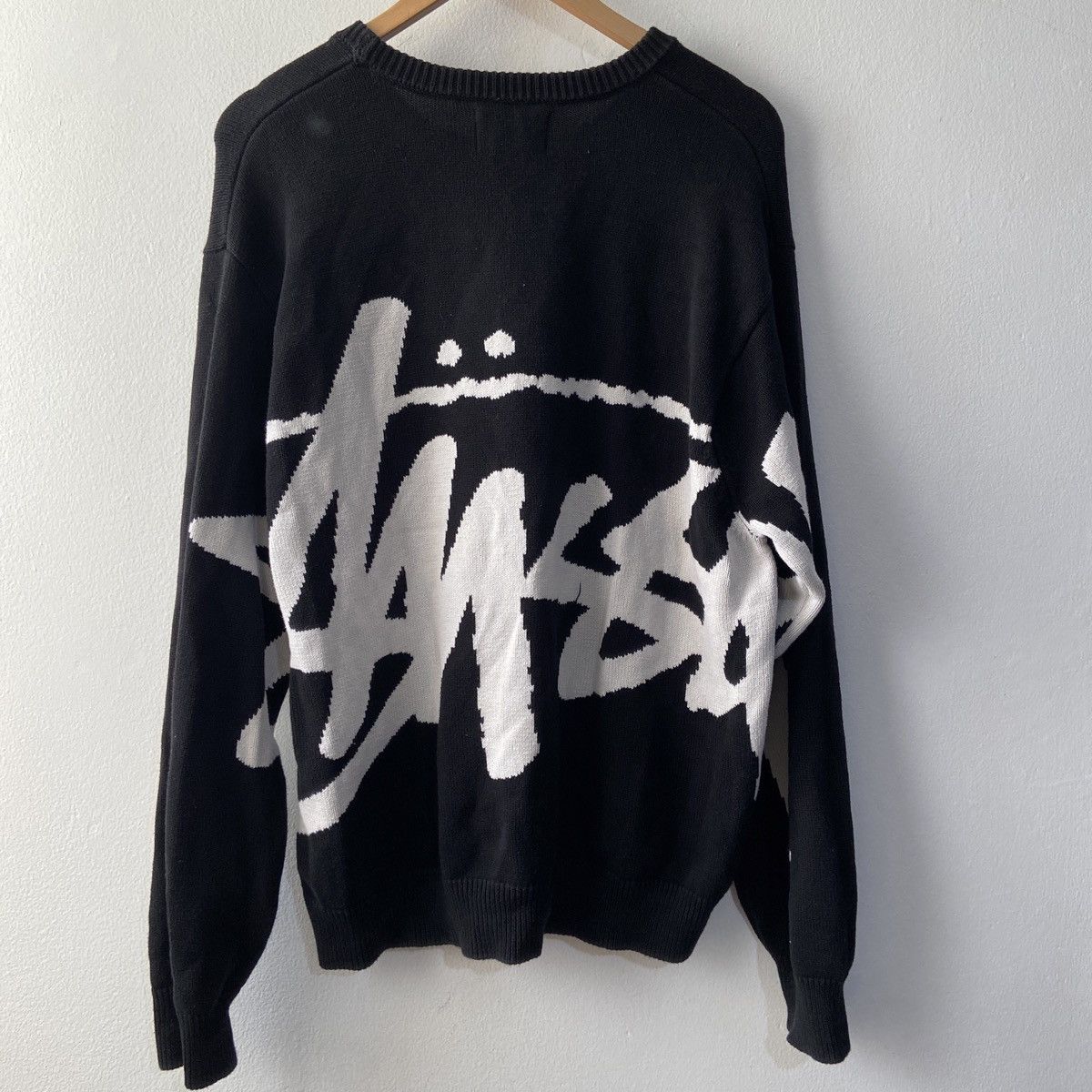 Stussy Rare! STUSSY STOCK KNIT SWEATER - BLACK Size US L / EU 52-54 / 3 - 10 Thumbnail