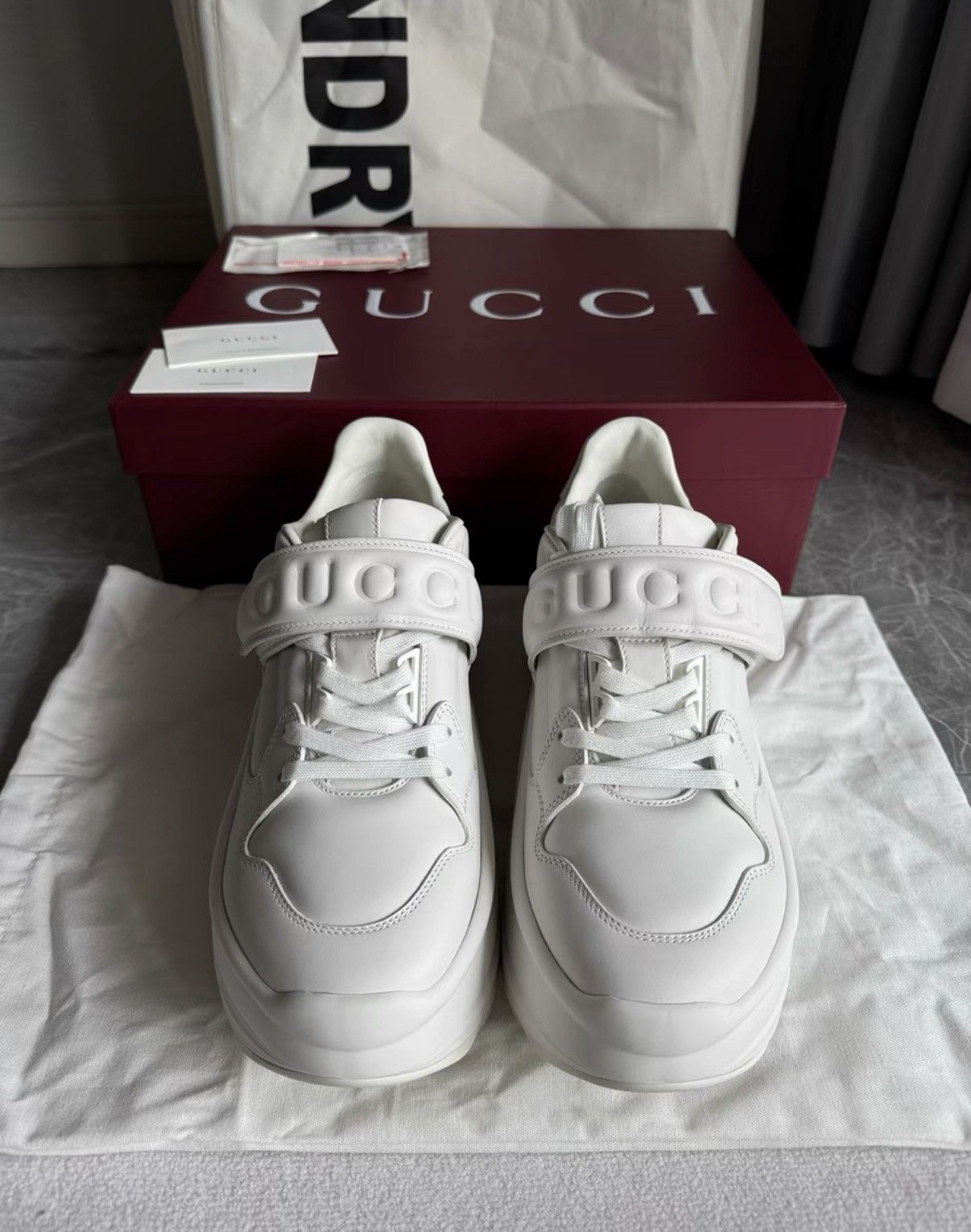 Gucci Gucci Thick-Sole Velcro Dad Sneakers K6 Size US 9 / IT 39 - 2 Thumbnail