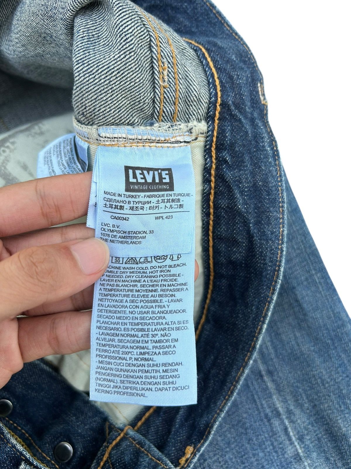 Kapital Thrashed Levis 501XX Big E Selvedge Distressed Denim Jeans Size US 35 - 9 Thumbnail