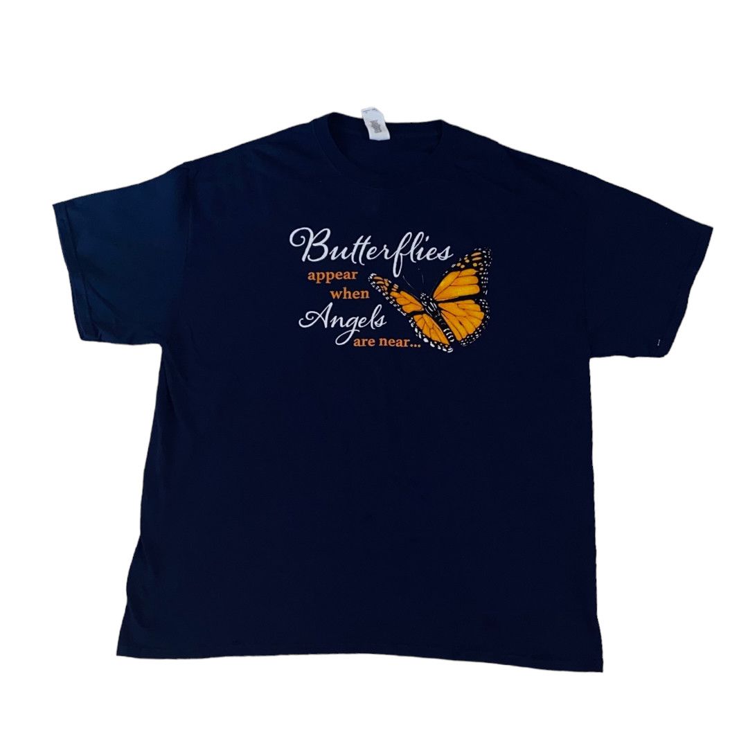 Gildan Butterflies & Angels T-Shirt Size US XL / EU 56 / 4 - 1 Thumbnail