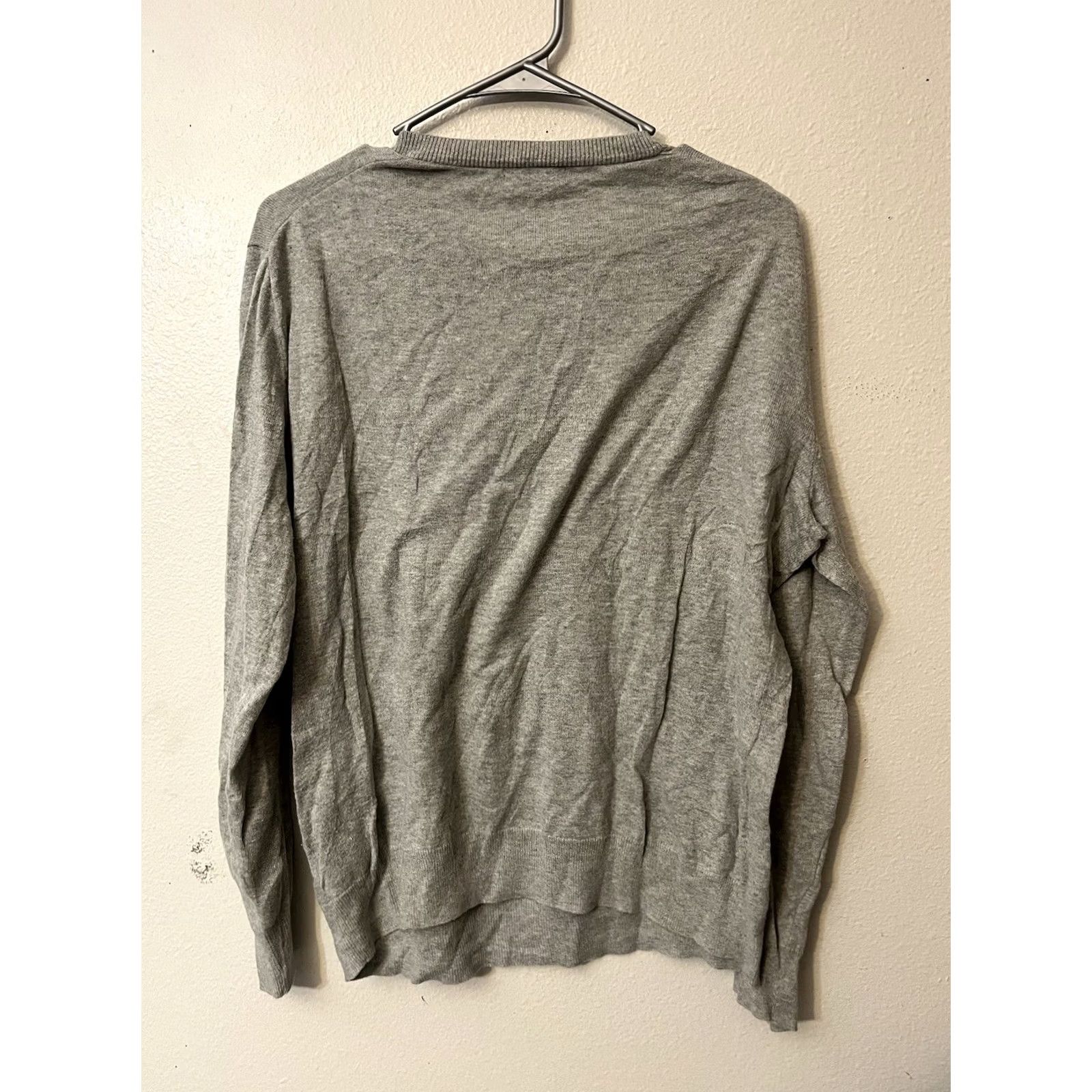 Gap Gap Sweater Men Medium Gray Cotton V Neck Casual Pullover Sweatshirt Size US M / EU 48-50 / 2 - 3 Thumbnail