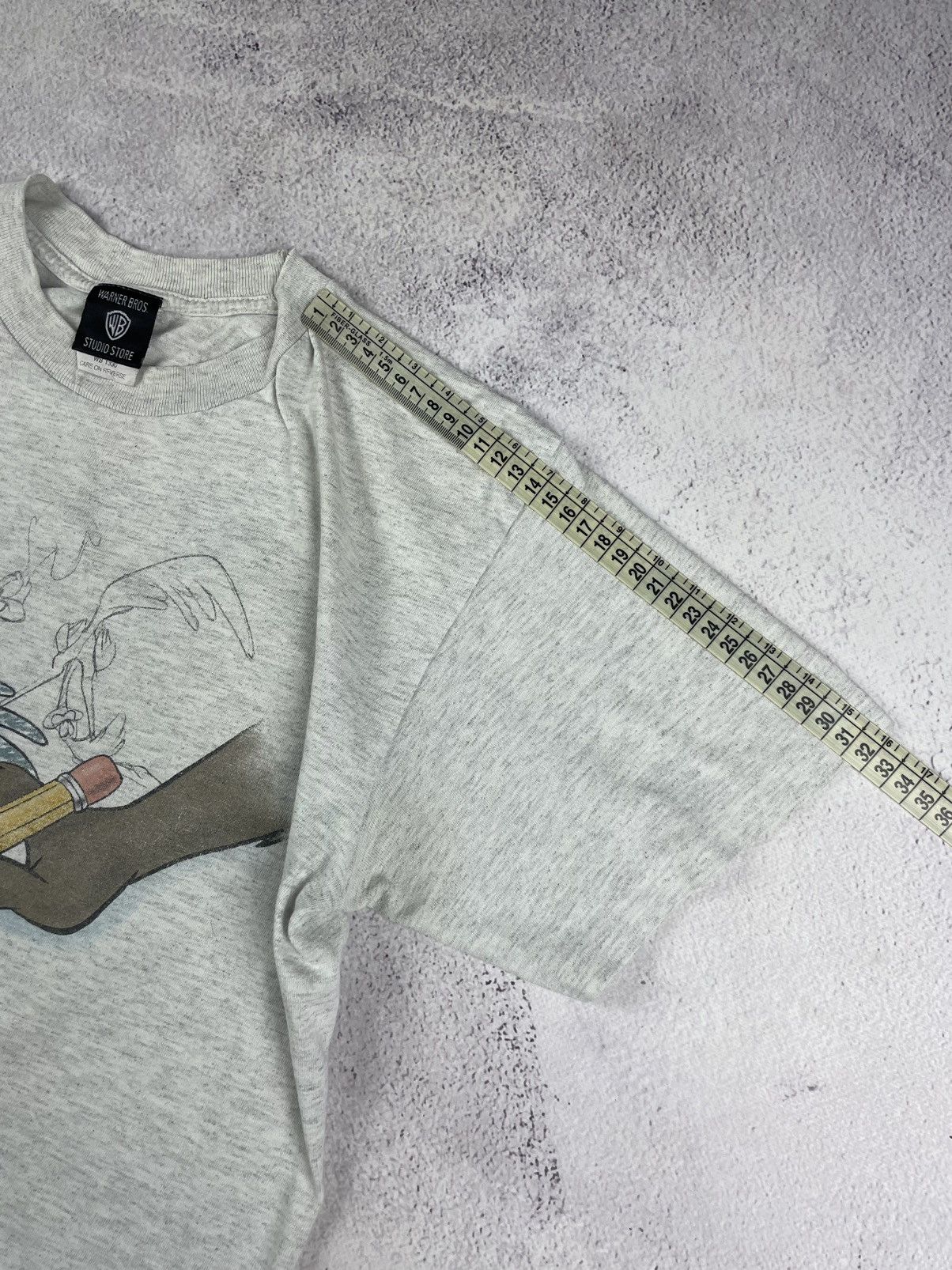 Warner Bros Vintage 1998 Warner Bros Road Runner T-Shirt , grey Size M Size US M / EU 48-50 / 2 - 12 Thumbnail