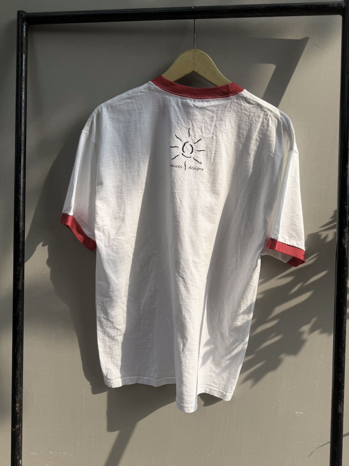 Vintage Vintage Ringer Tee Raices Designs Mexican Flag Graphic Size US L / EU 52-54 / 3 - 4 Thumbnail