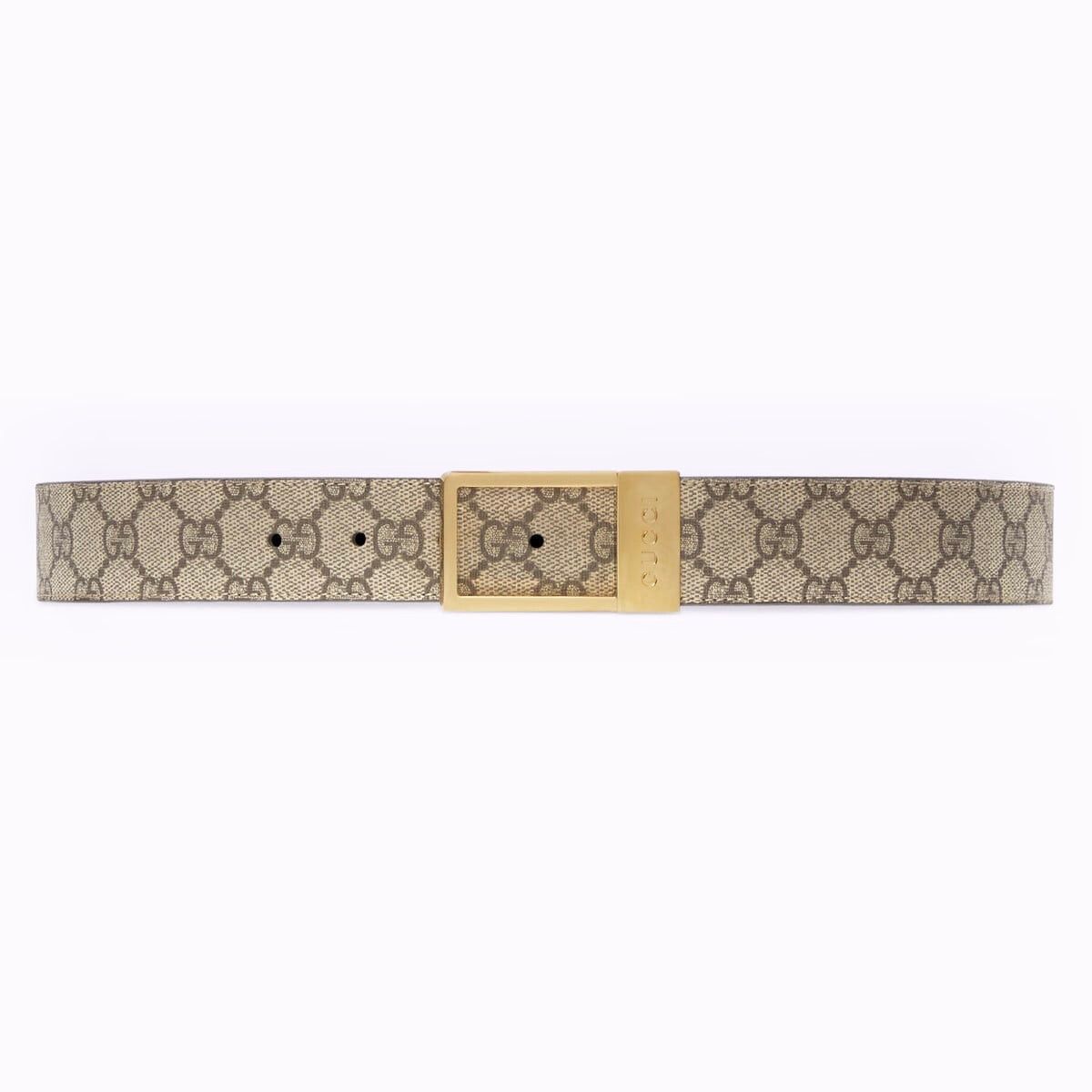 Gucci GG Rectangular Buckle Unisex Belt SIZE 115