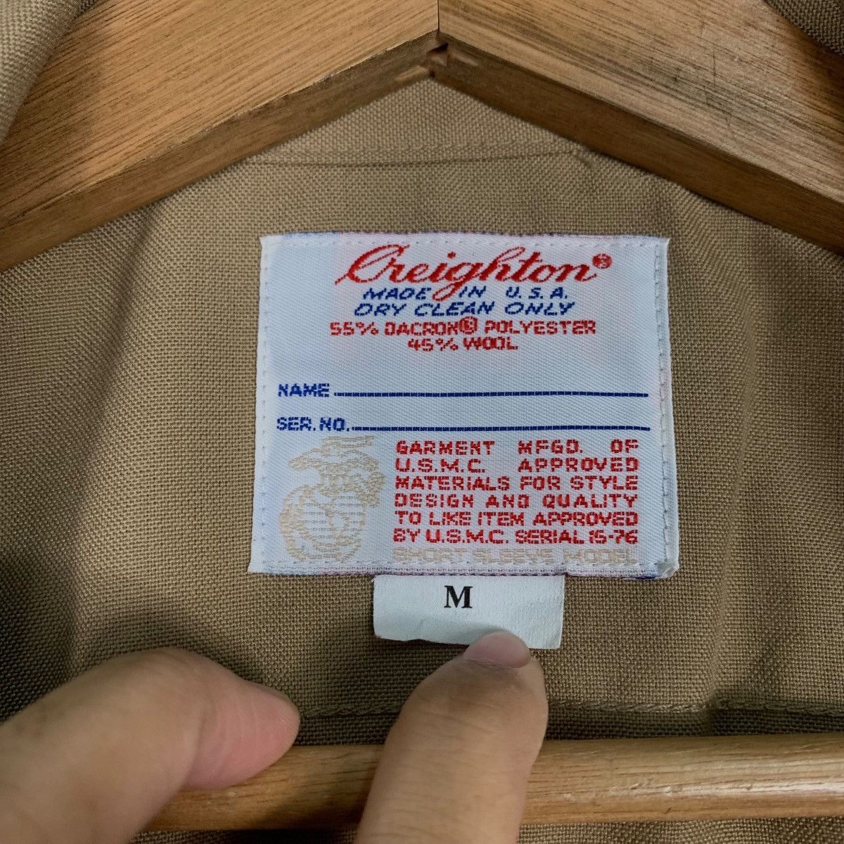 Other GREIGHTON Made In Usa Dacron Wool Work Shirt #0548-C25 Size US M / EU 48-50 / 2 - 14 Thumbnail