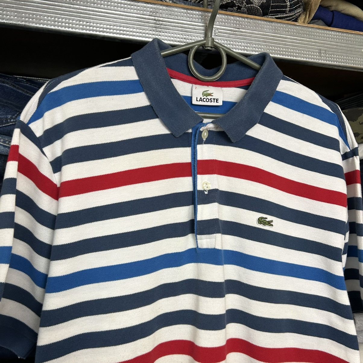 Lacoste Mens Lacoste Small logo Multicolored y2k polo Size US XL / EU 56 / 4 - 2 Thumbnail