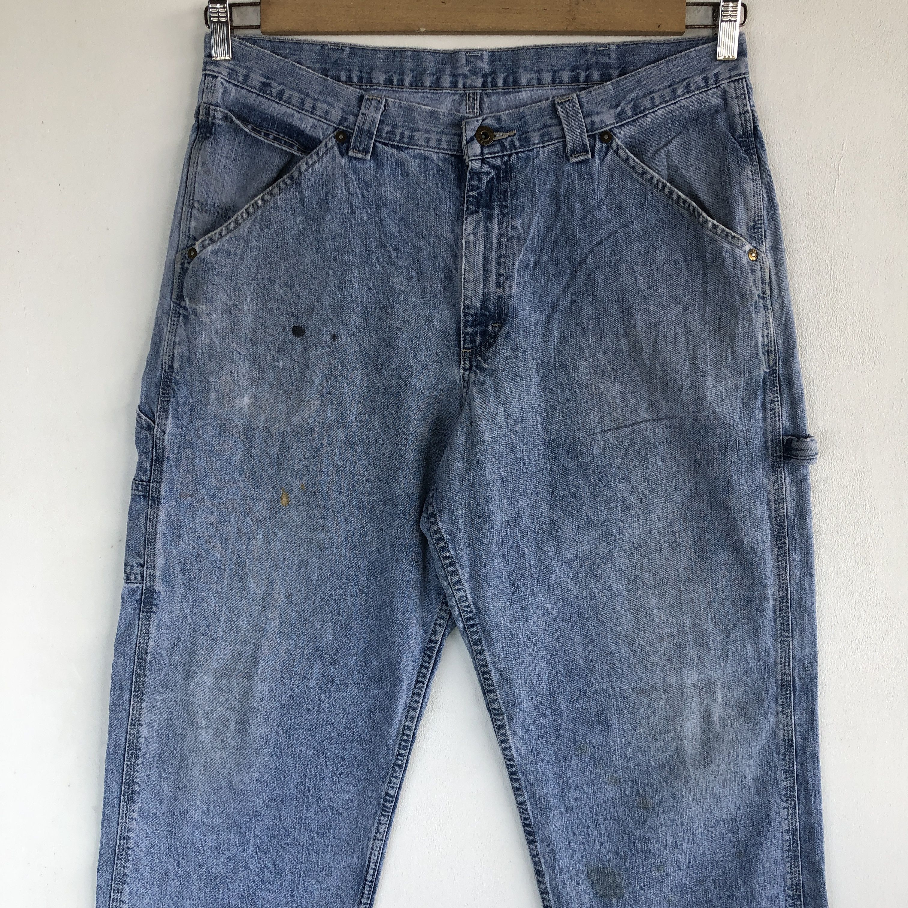 Lee Vintage Lee Baggy Jeans Lee Dungarees Denim Workers Pants Size US 34 / EU 50 - 3 Thumbnail